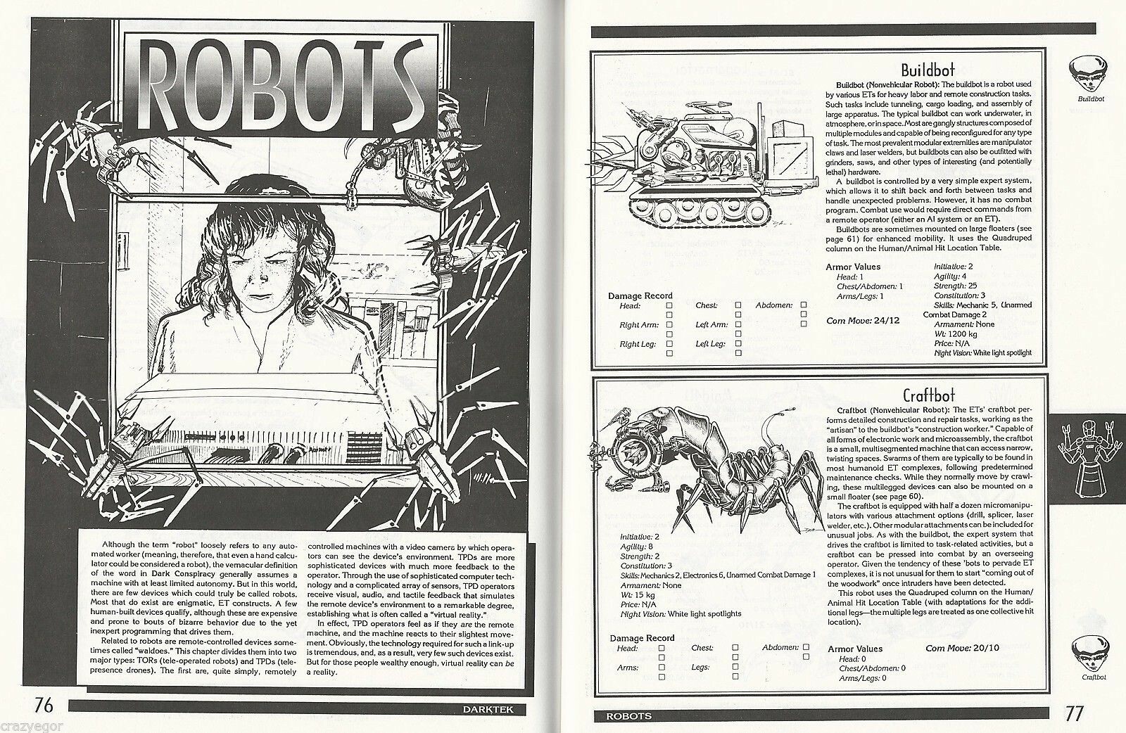 Dark Conspiracy- Darktek Sourcebook - Vehicles, tools, weapons Play Copy FS