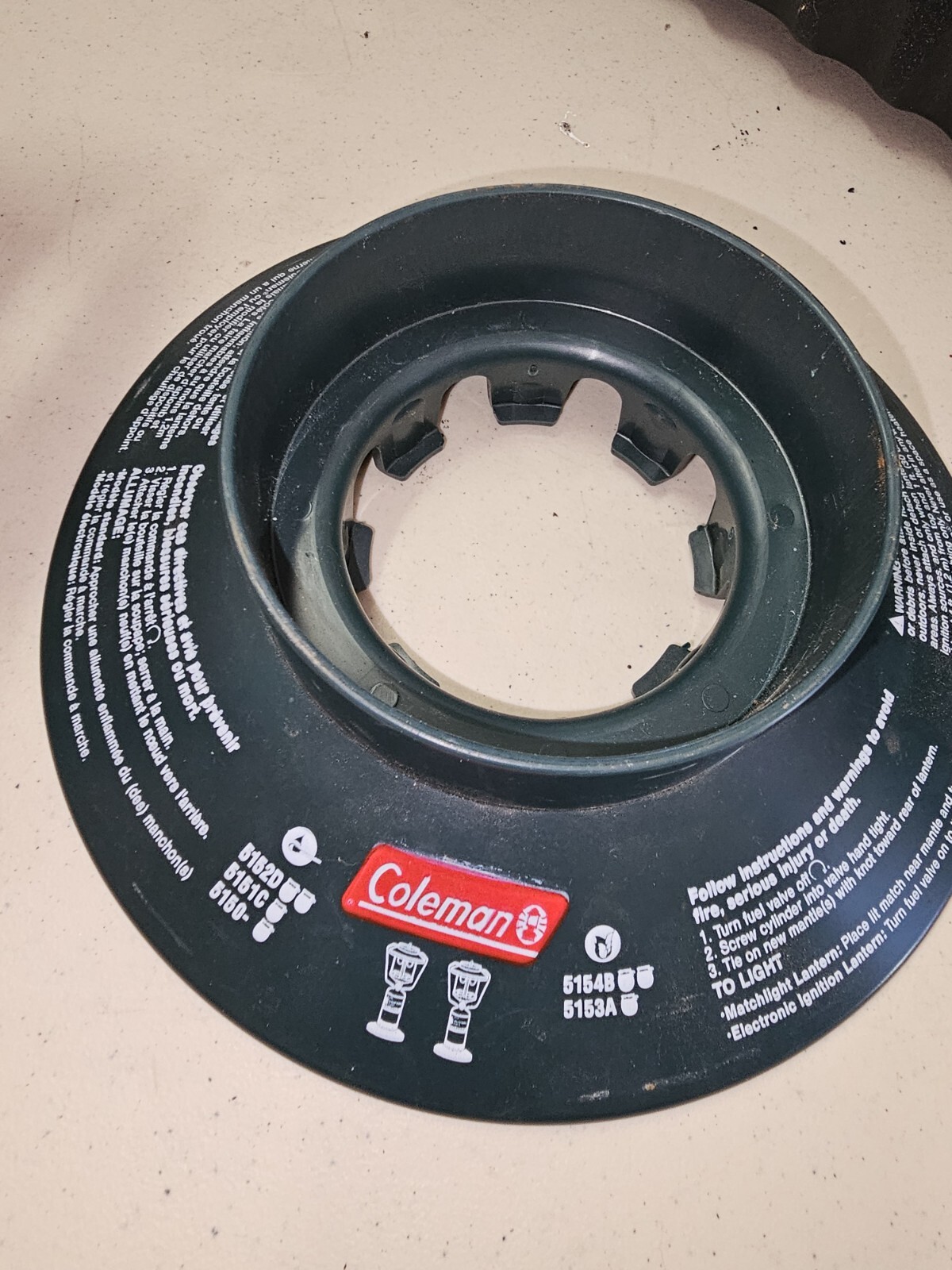 Coleman 5150 5151C 5152D 5153A 5154B Green Plastic Base Stand Replacement  Part