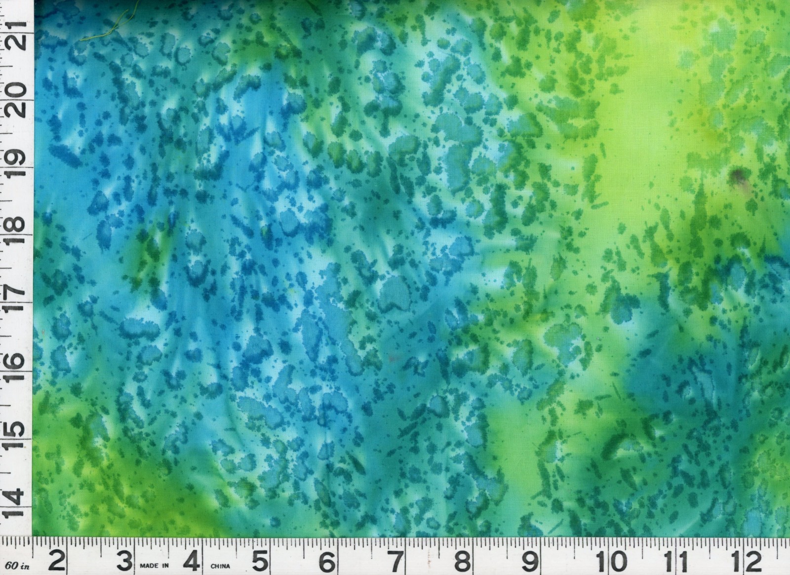 Light Green & Blue Salt Tie Dye Blender Quilting Sewing Fabric by Yard #1129