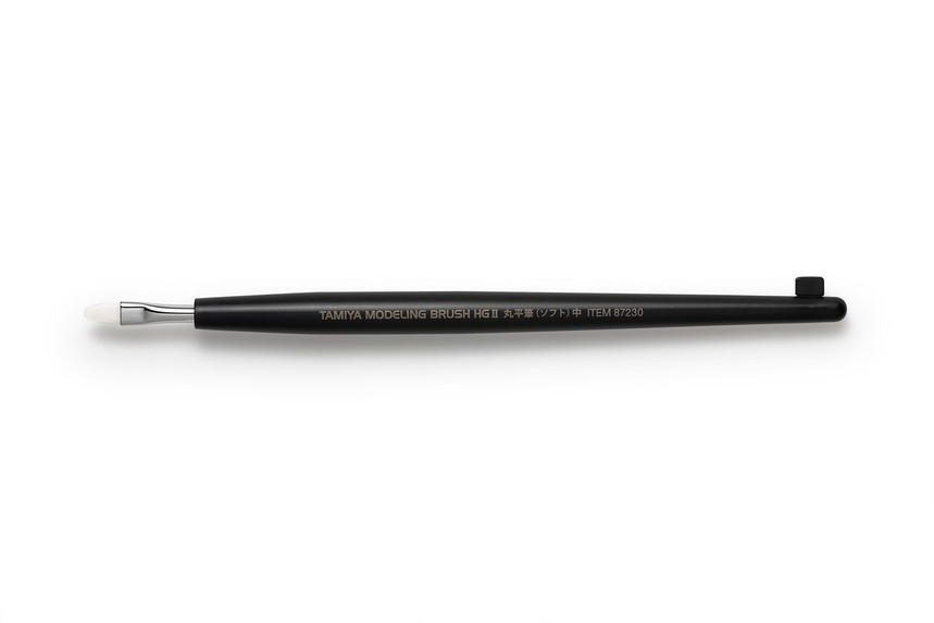 TAM-87230 Tamiya Tamiya Modeling Brush HG II Rounded Flat Brush Soft (Medium)