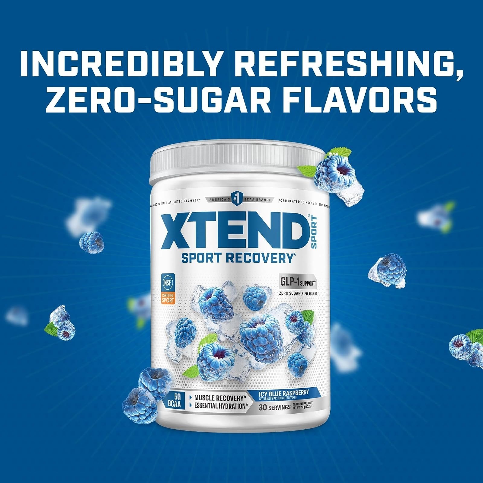 Xtend BCAA Powder Blue Raspberry Ice - Electrolyte & Amino Acids
