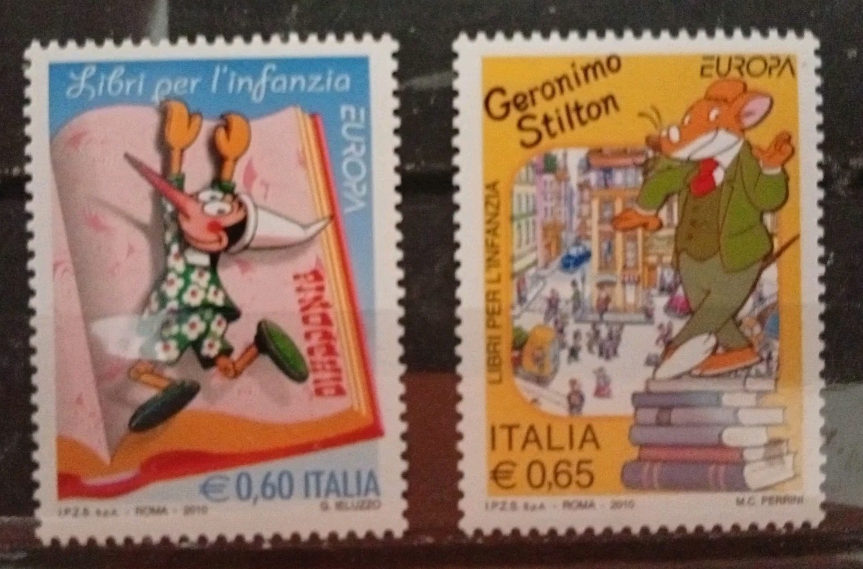 AP127 - ITALY 2010 - European series CEPT MNH Pinocchio, Stilton