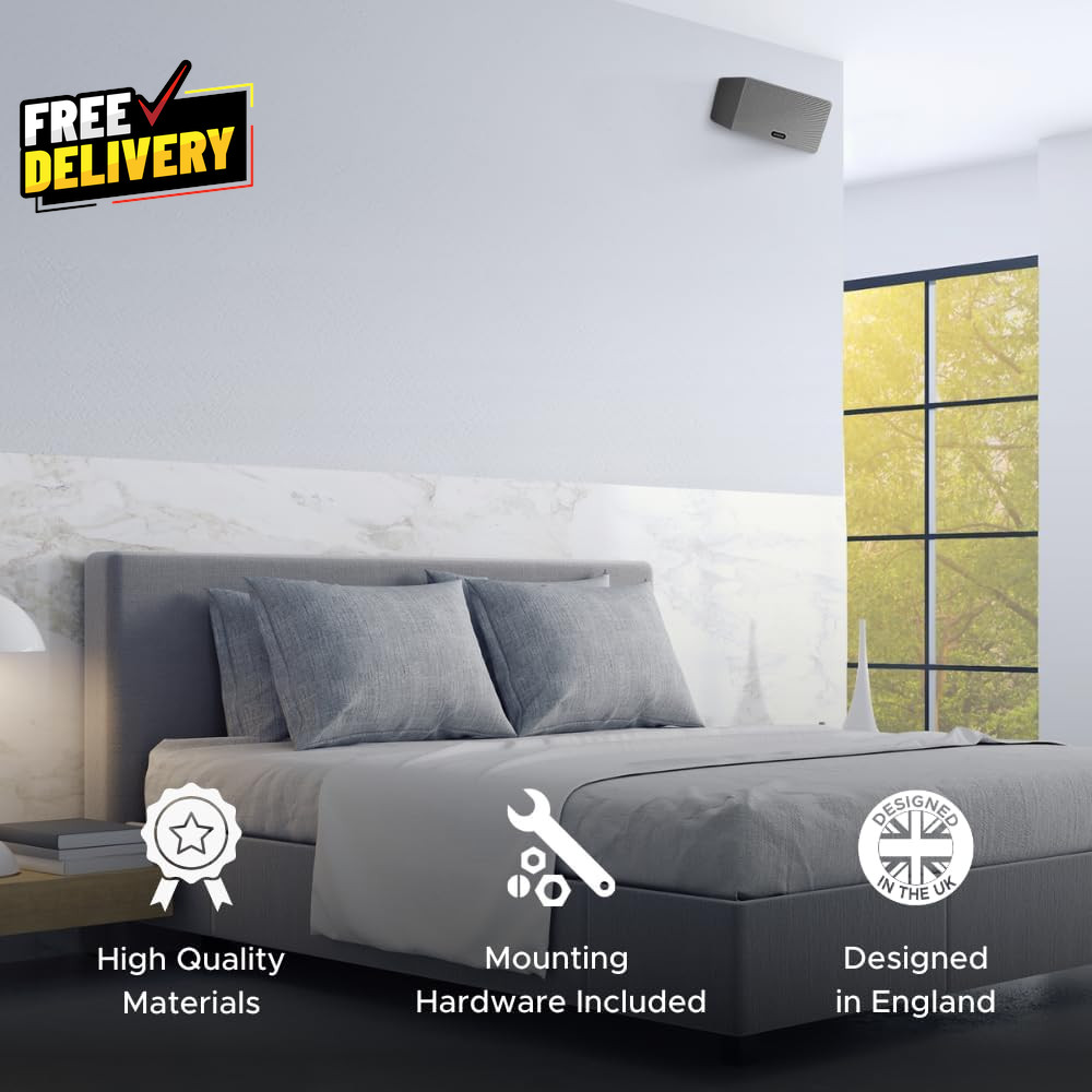 Play 3 Wall Mount Black Compatible with Sonos Play:3 Adjustable Swivel & Tilt...