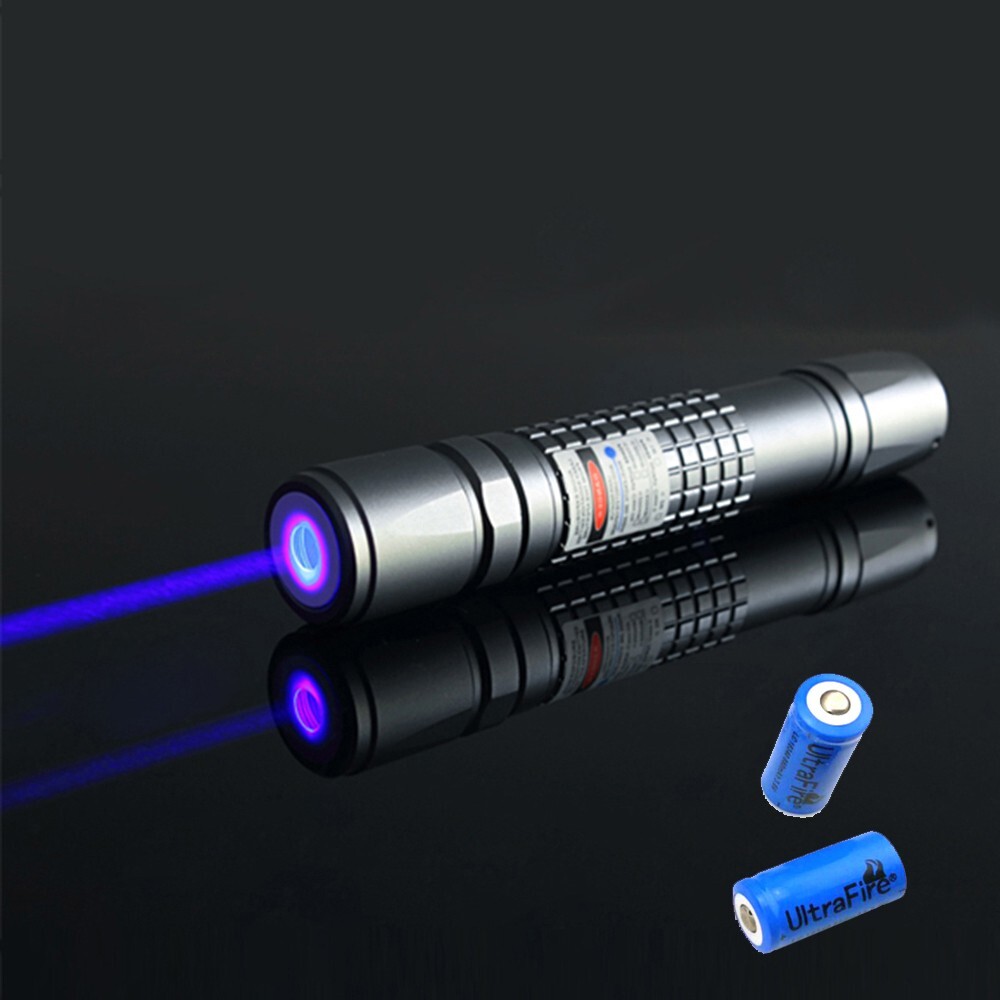 BX2 450nm Focusable Blue Flashlight Pen Visible Beam & Battery US