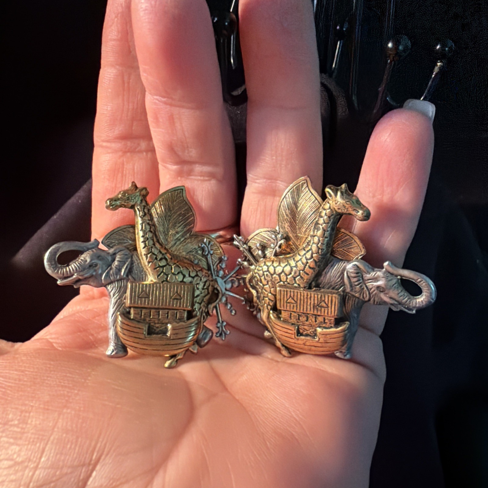 Noahs Ark Earrings Vintage E