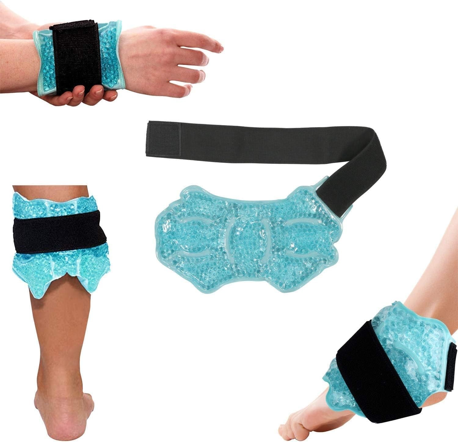 Breathable Ankle and Foot Ice Therapy Wrap - Ideal for Athletes and Dancers