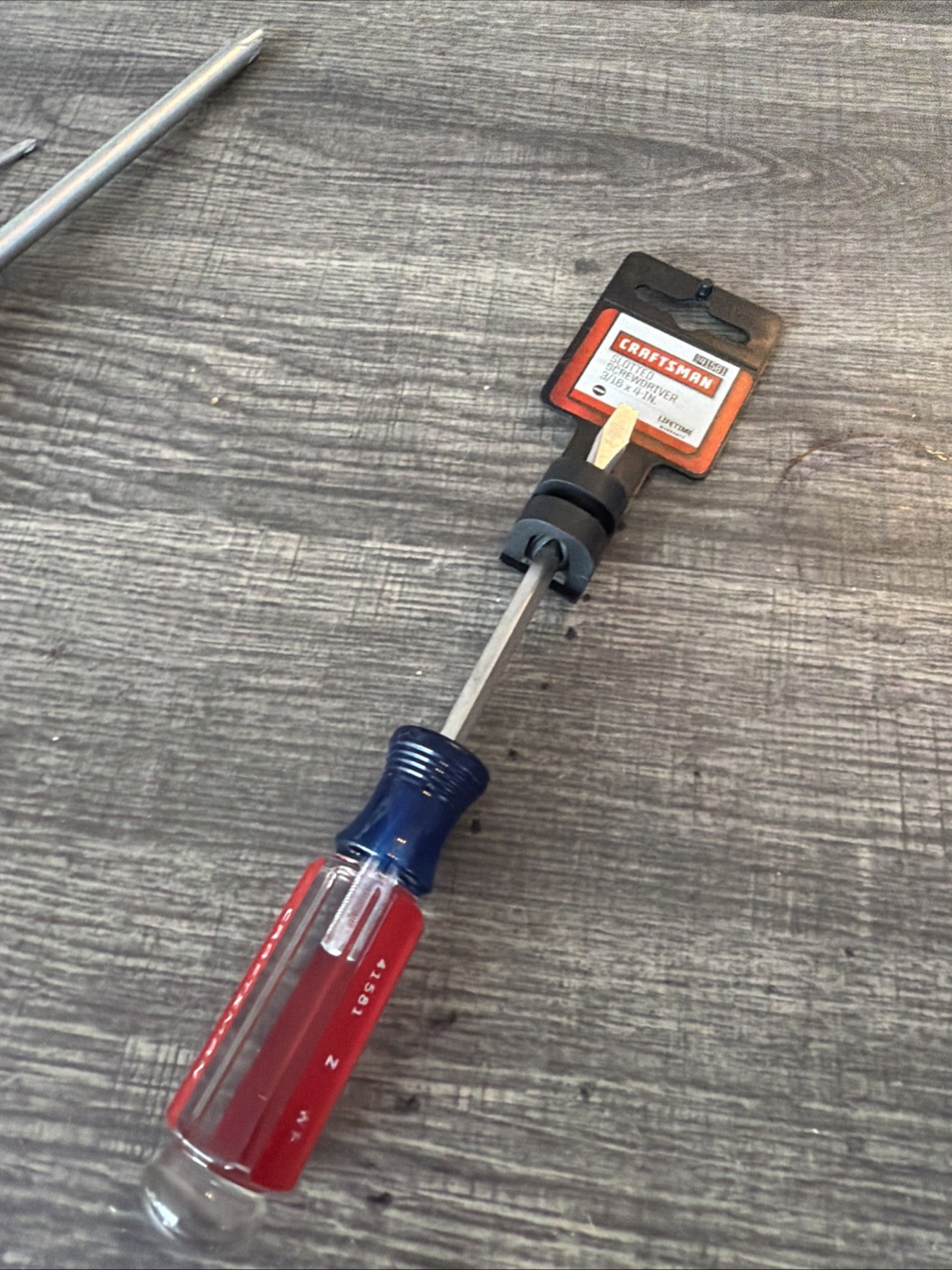 Craftsman Sears NOS 3/16 x 4" Slotted Flat Screwdriver, Made in USA, 41581 WF