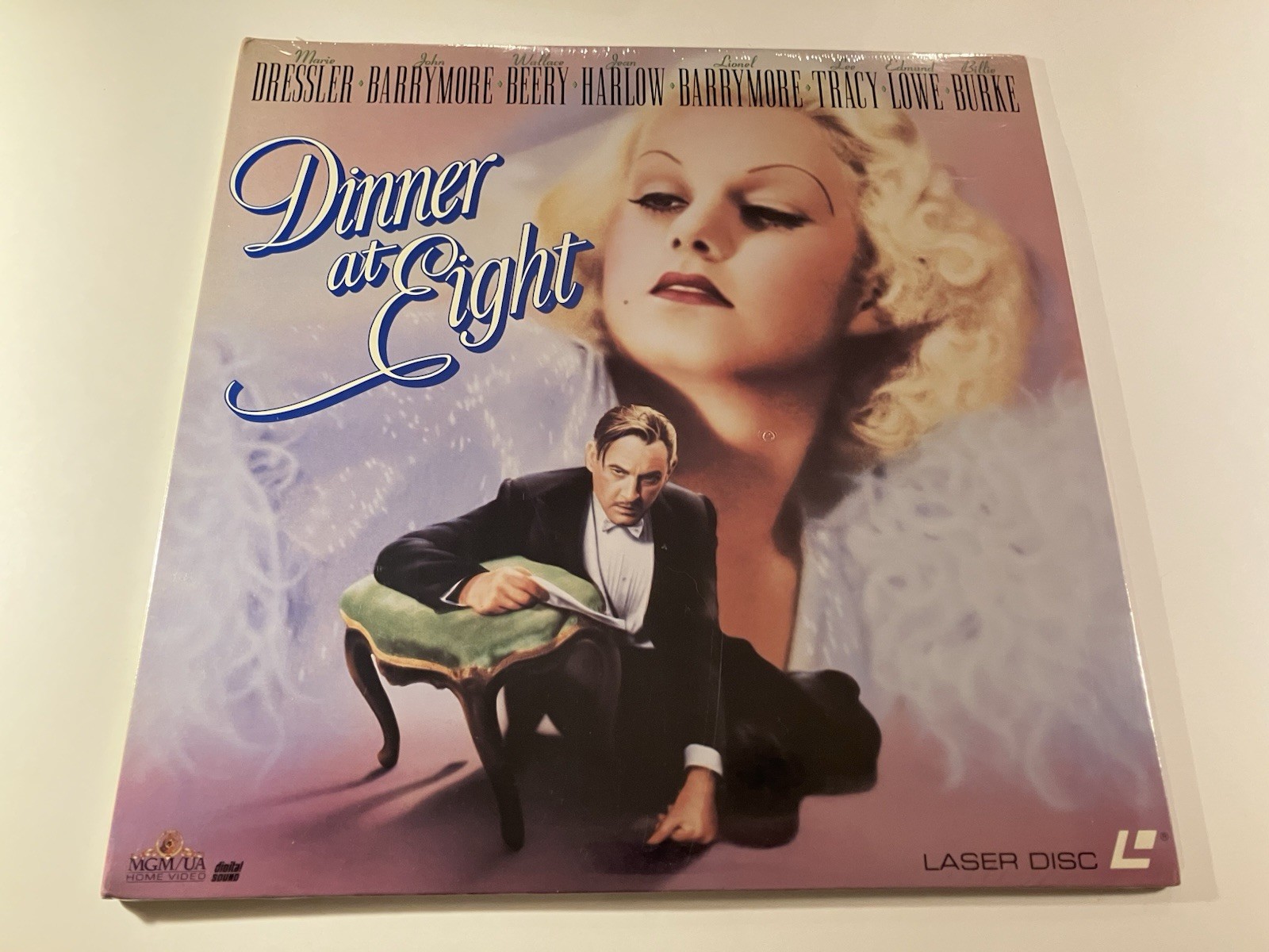 Dinner At Eight 1933 Comedy Laserdisc Dressler Barrymore Harlow New/Sealed