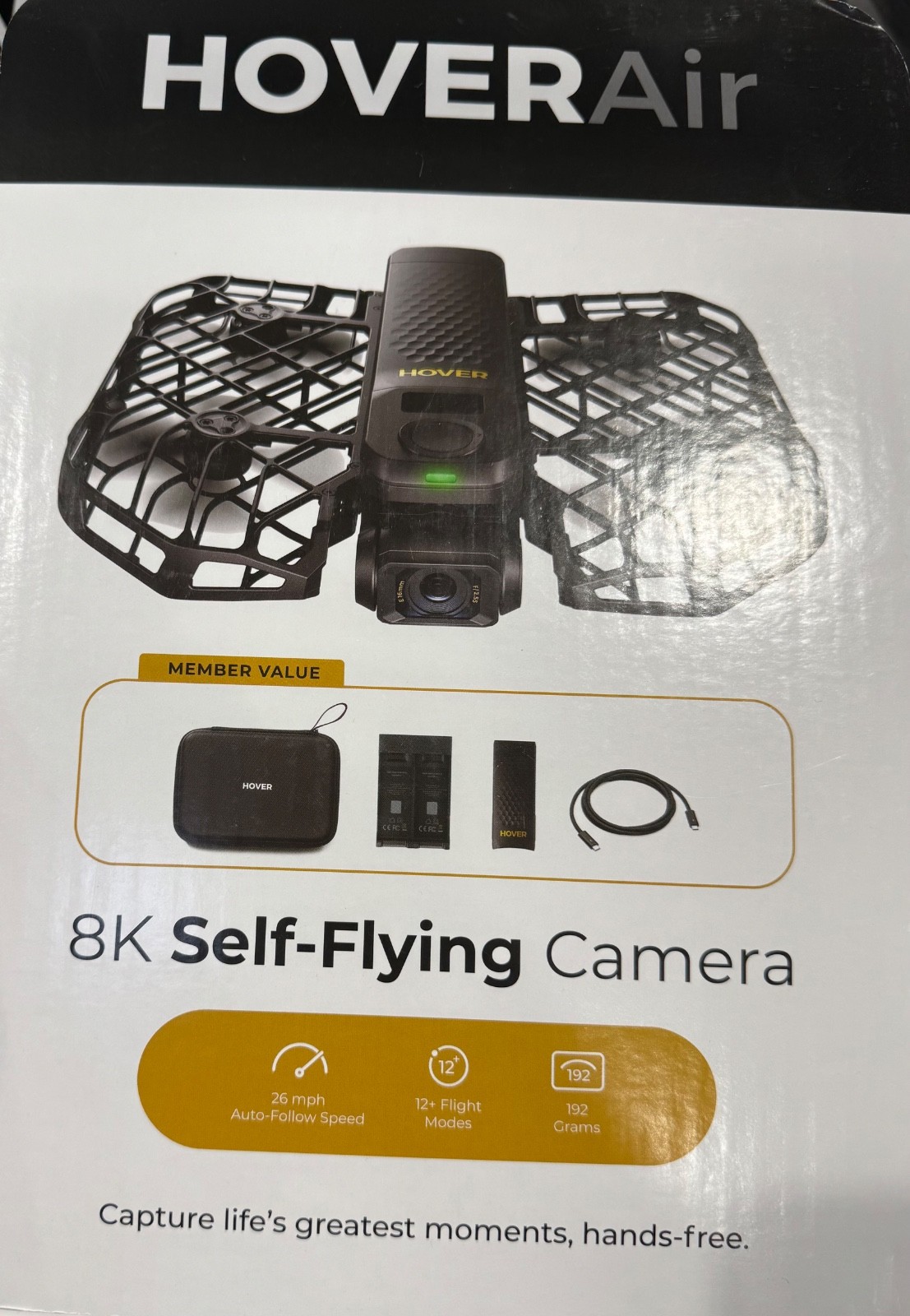 New HOVERAir X1 PROMAX 8K Self-Flying  Drone Camera Bundle 2 Batteries + Case