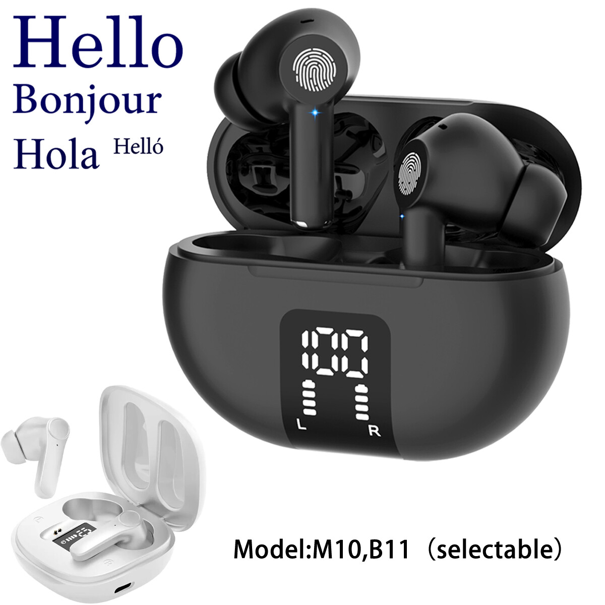 144 Languages Translator Earbuds Real Time Translator Earphones Smart Voice A+