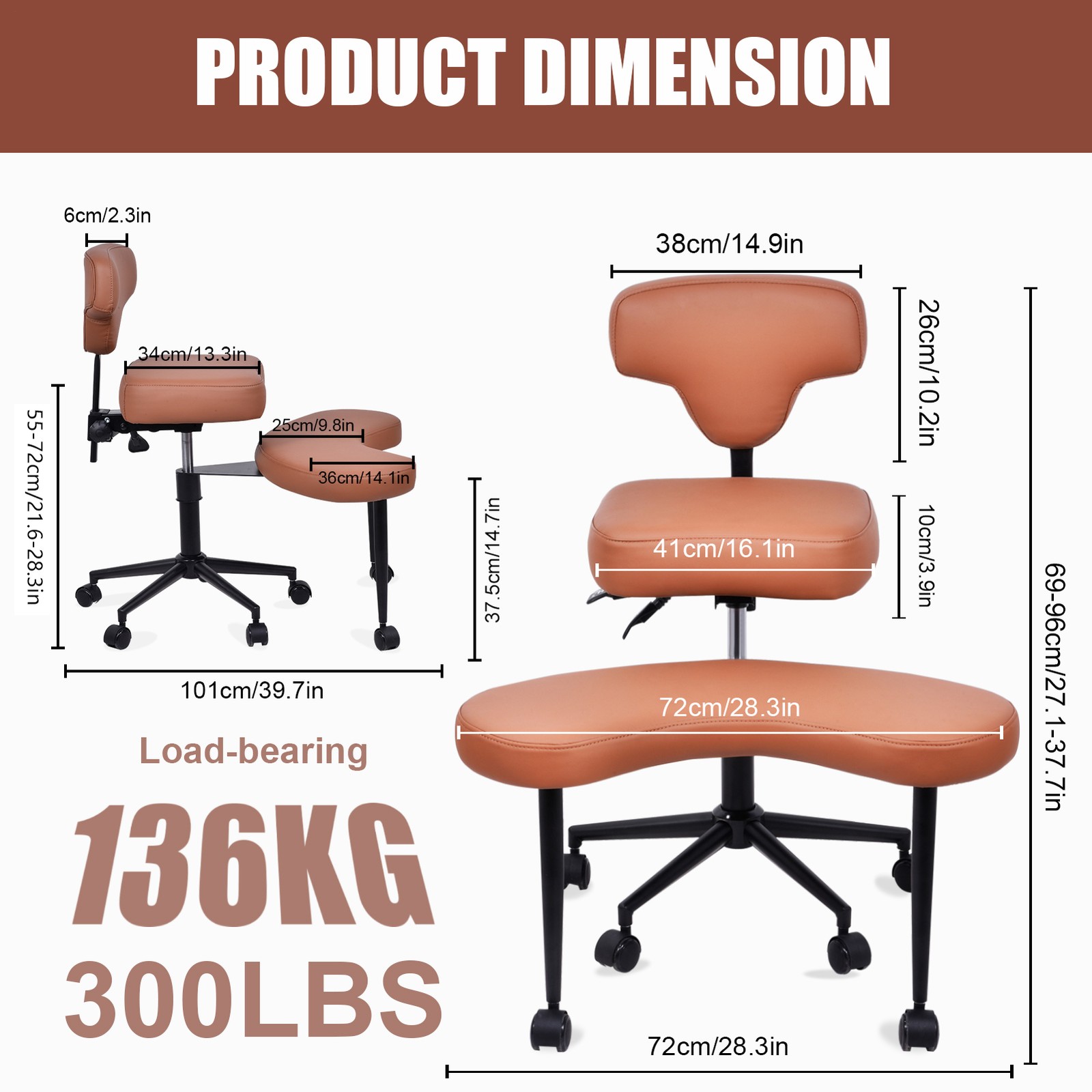 Meditation Cross Legged Armchair, ADHD Chair, Criss Cross Chair for Home Office