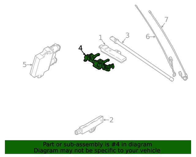 Genuine BMW Mount Bracket 65-20-8-786-563