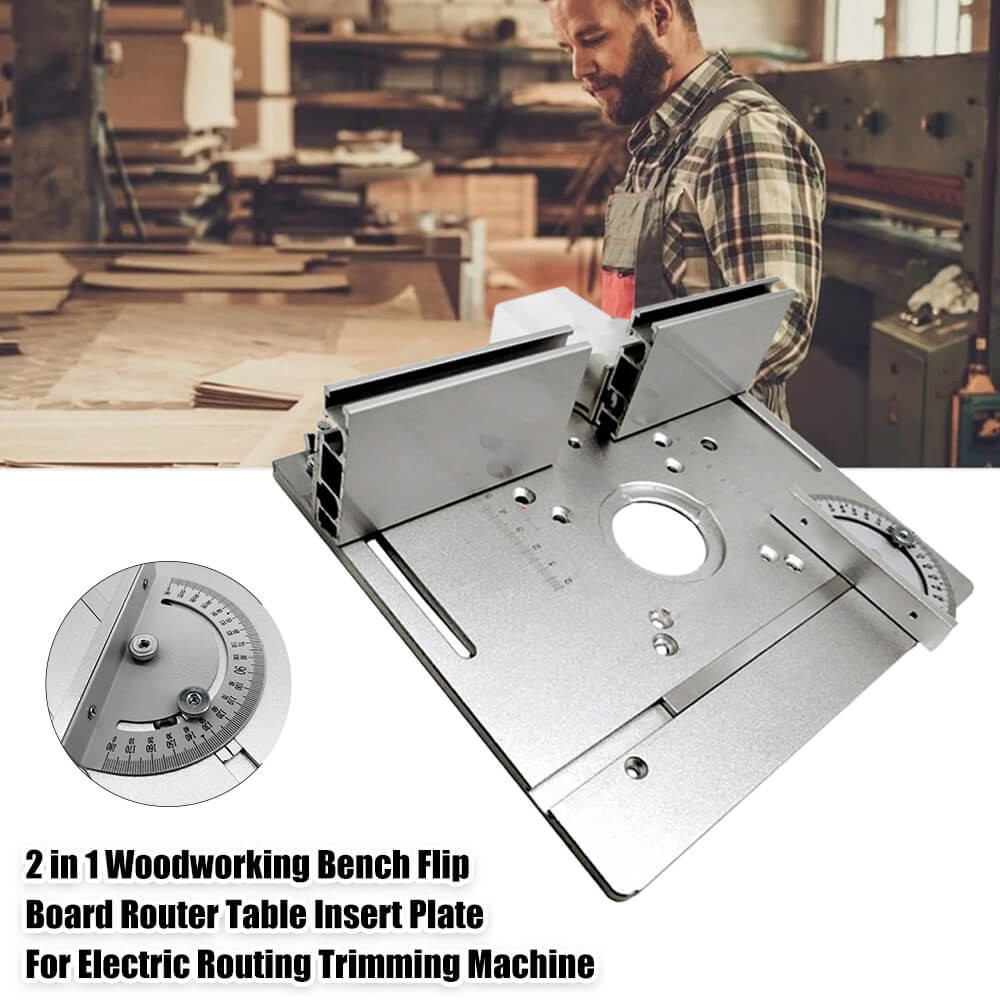 Woodworking Bench Flip Board Router Table Plate For Electric Trimming Machine