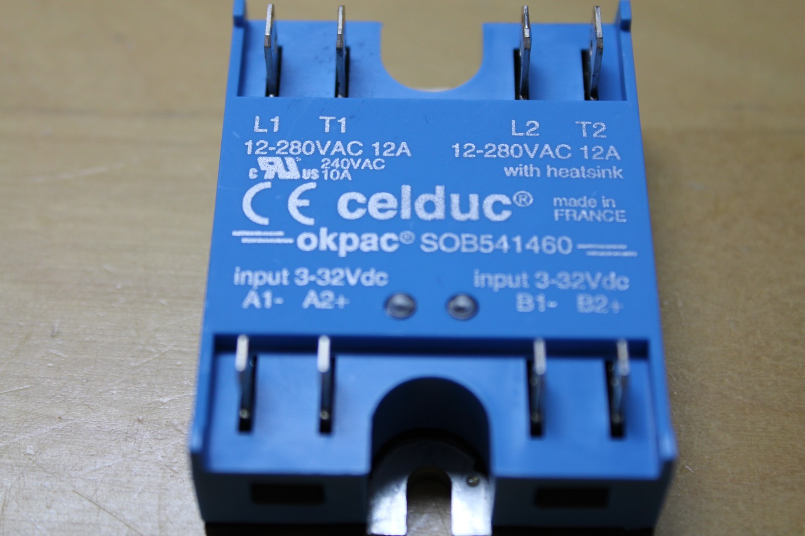 CELDUC SOLID STATE RELAY SOB541460 OKPAC SSR NEW FAST SHIPPING USA 12-280VAC 12A