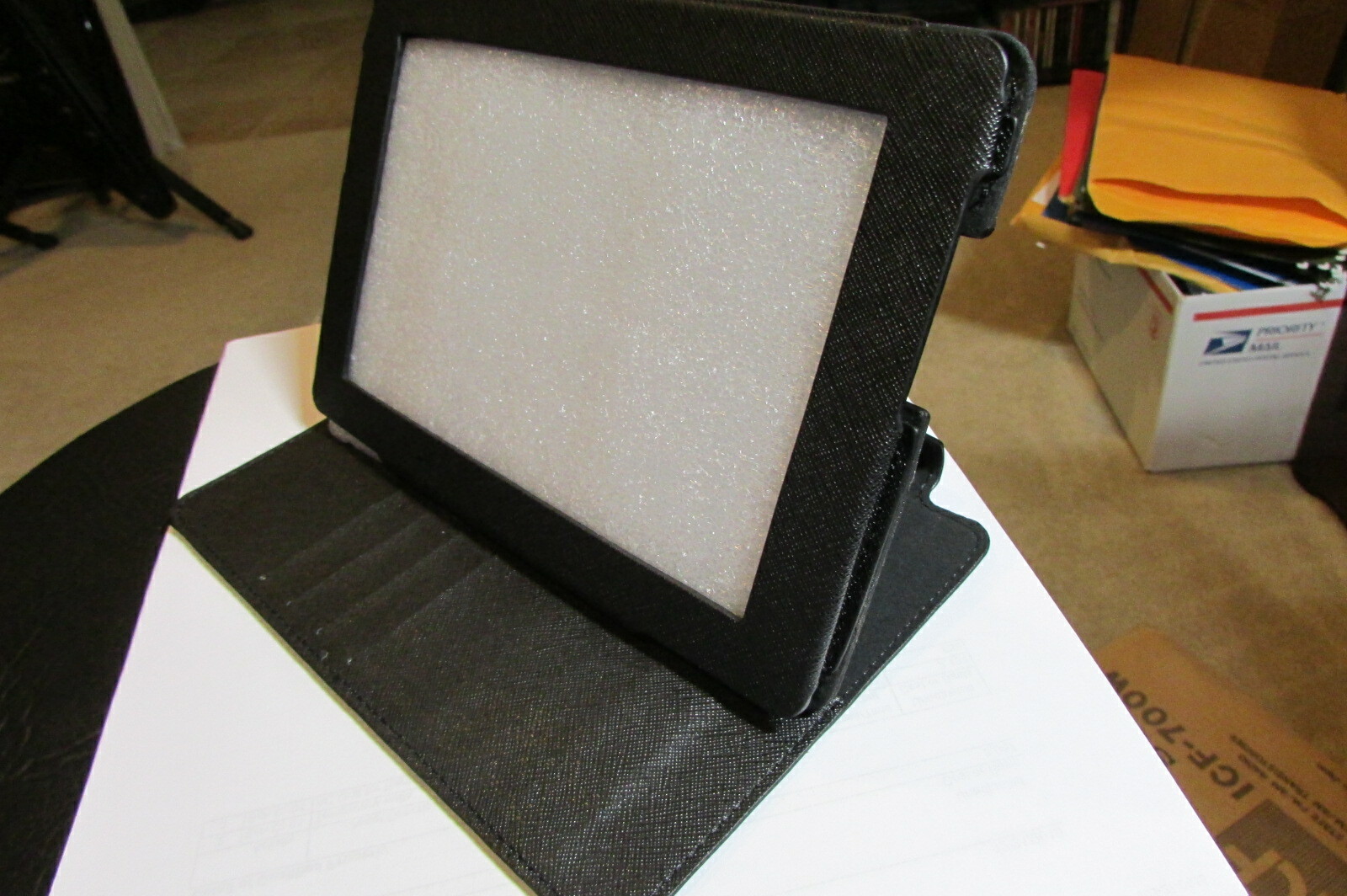 Bear Motion Amazon KINDLE Fire HD7 2nd Gen. Tablet Stand Folio Case Cover BLACK