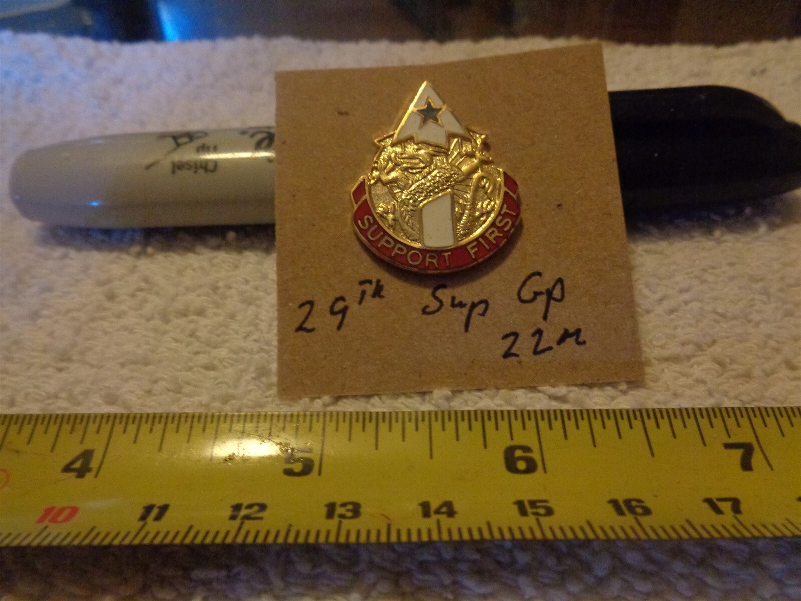 29th Support Group 22M Unit Crest, DI, DUI (DRAW#M2)
