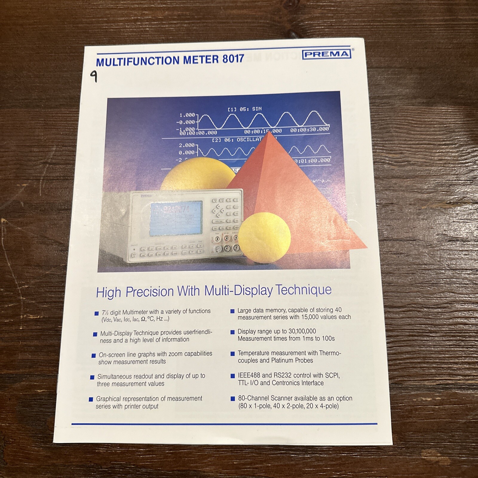 Prema 8017 Multifunction Meter Catalog