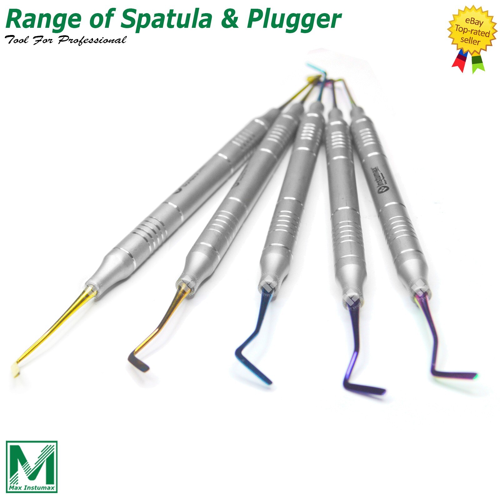 Dental Composite Filling Instruments Spatula & Plugger Titanium Colorful Tips