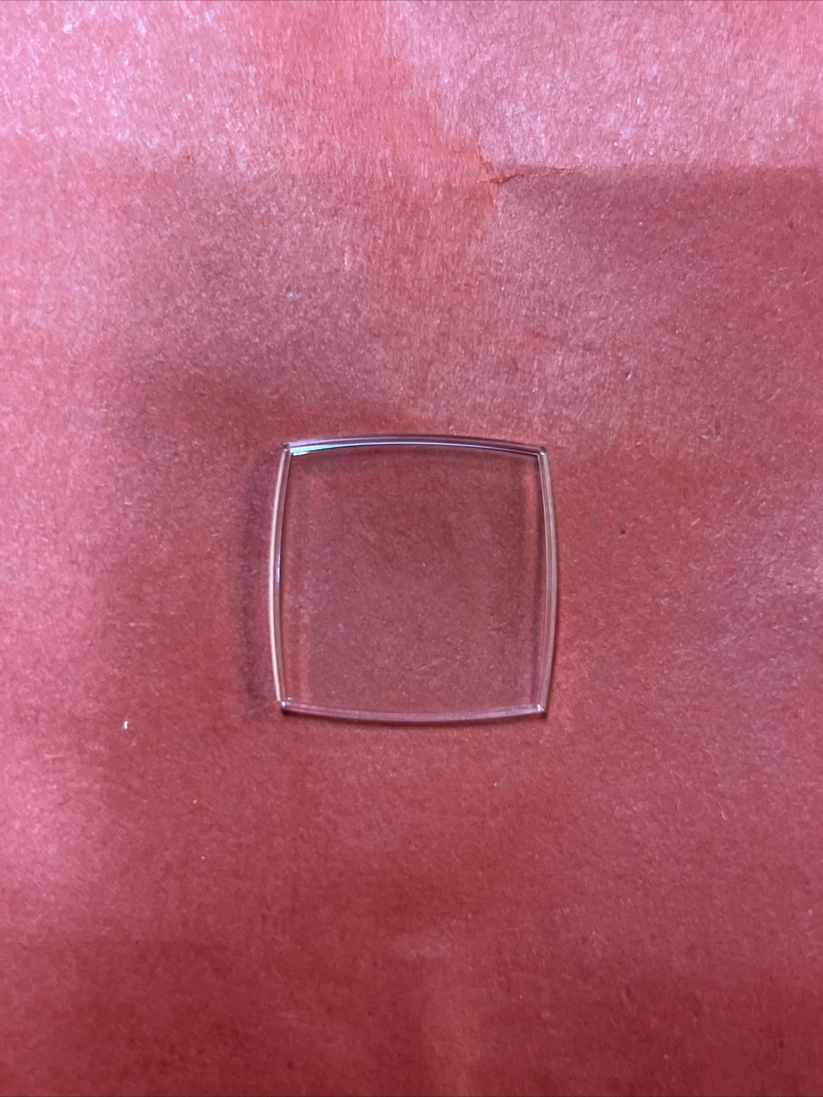 24.8 x 24.8 mm Curved Square Acrylic Watch Crystal