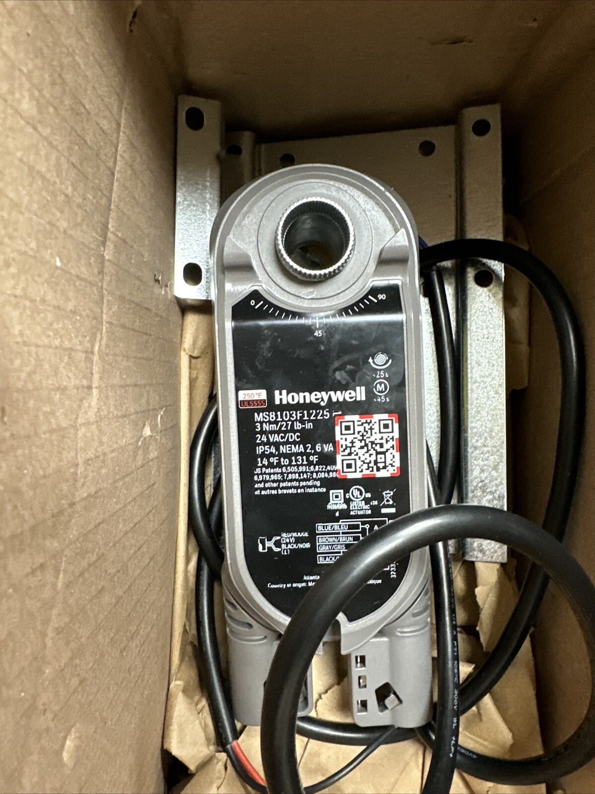 Honeywell Actuator Spring Return MS8103F1225