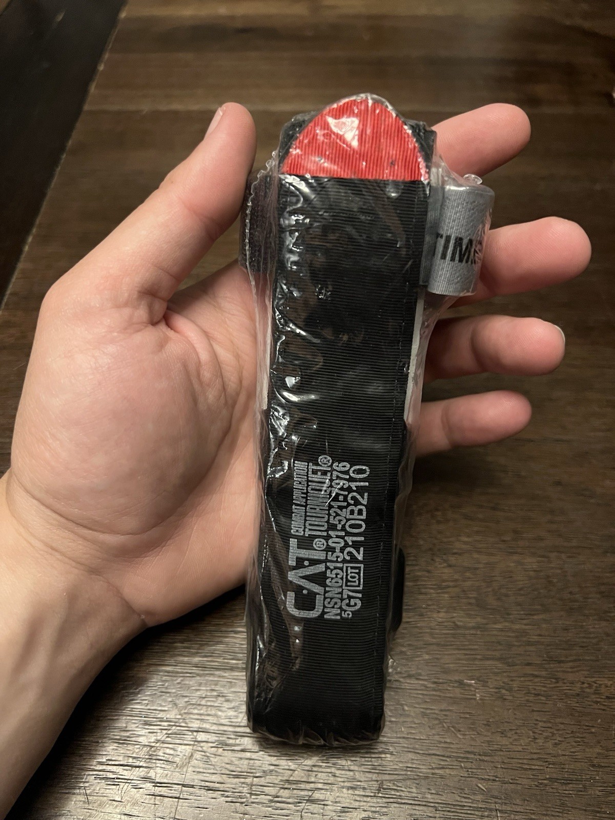 Cat Tourniquet Gen 7 Black Red Tip North American Rescue, Sealed
