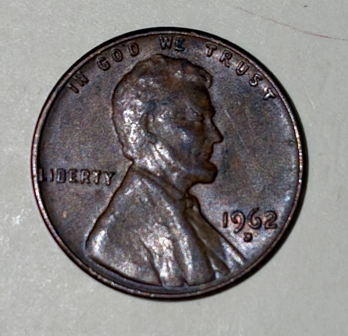 1962 D Penny