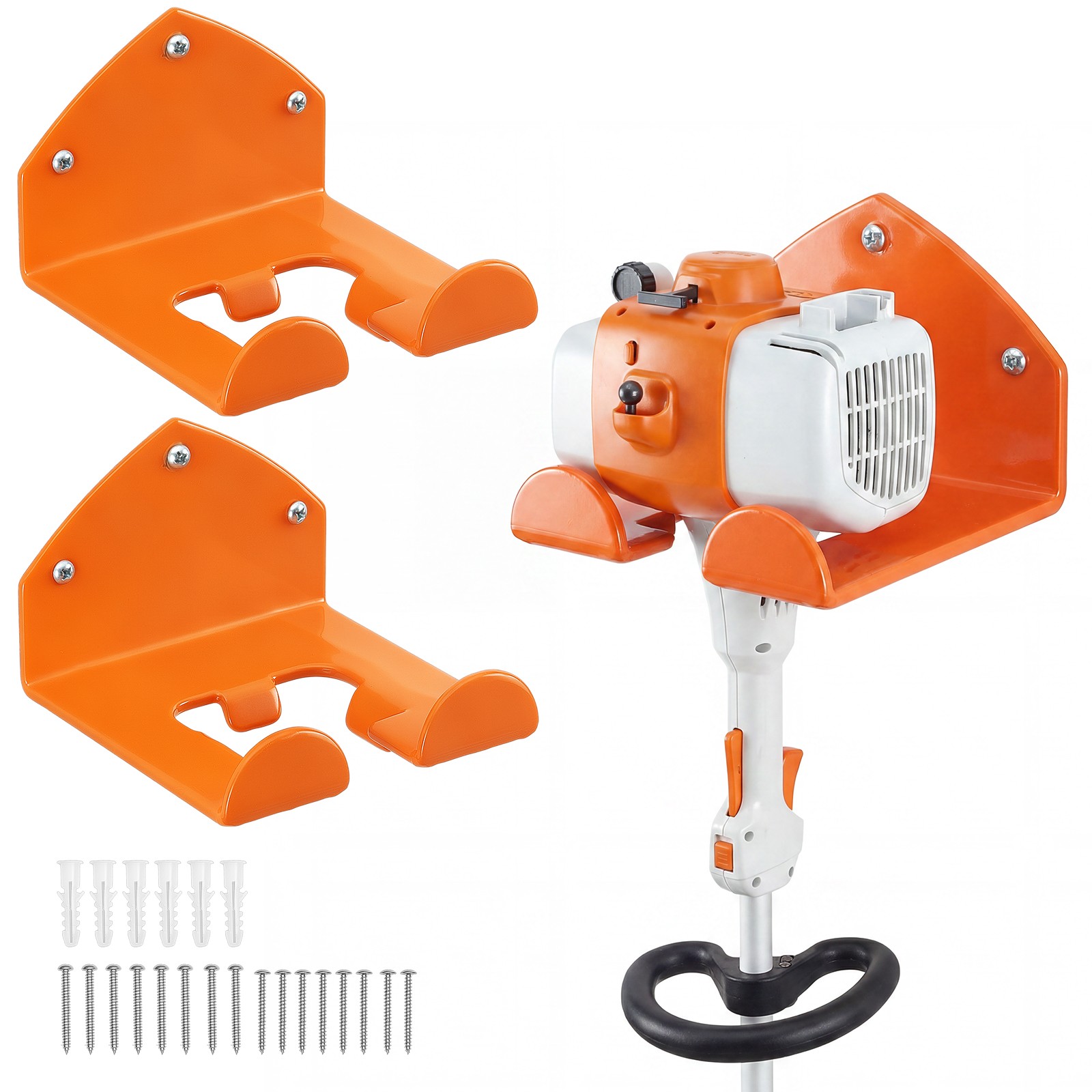 VEVOR Garage Organizer Trimmer Rack Wall Mount Garden Power Tool Hanger 2 Pack
