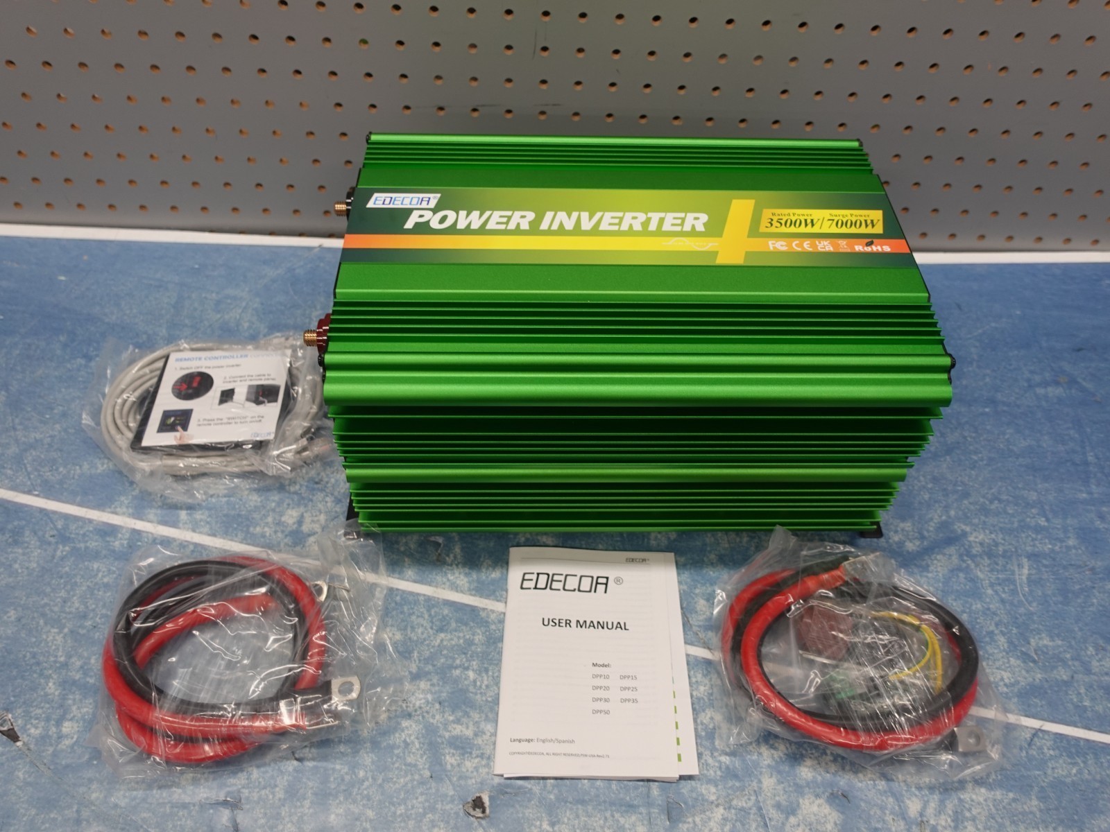EDECOA 3500W Power Inverter Pure Sine Wave 12V DC to 110V AC