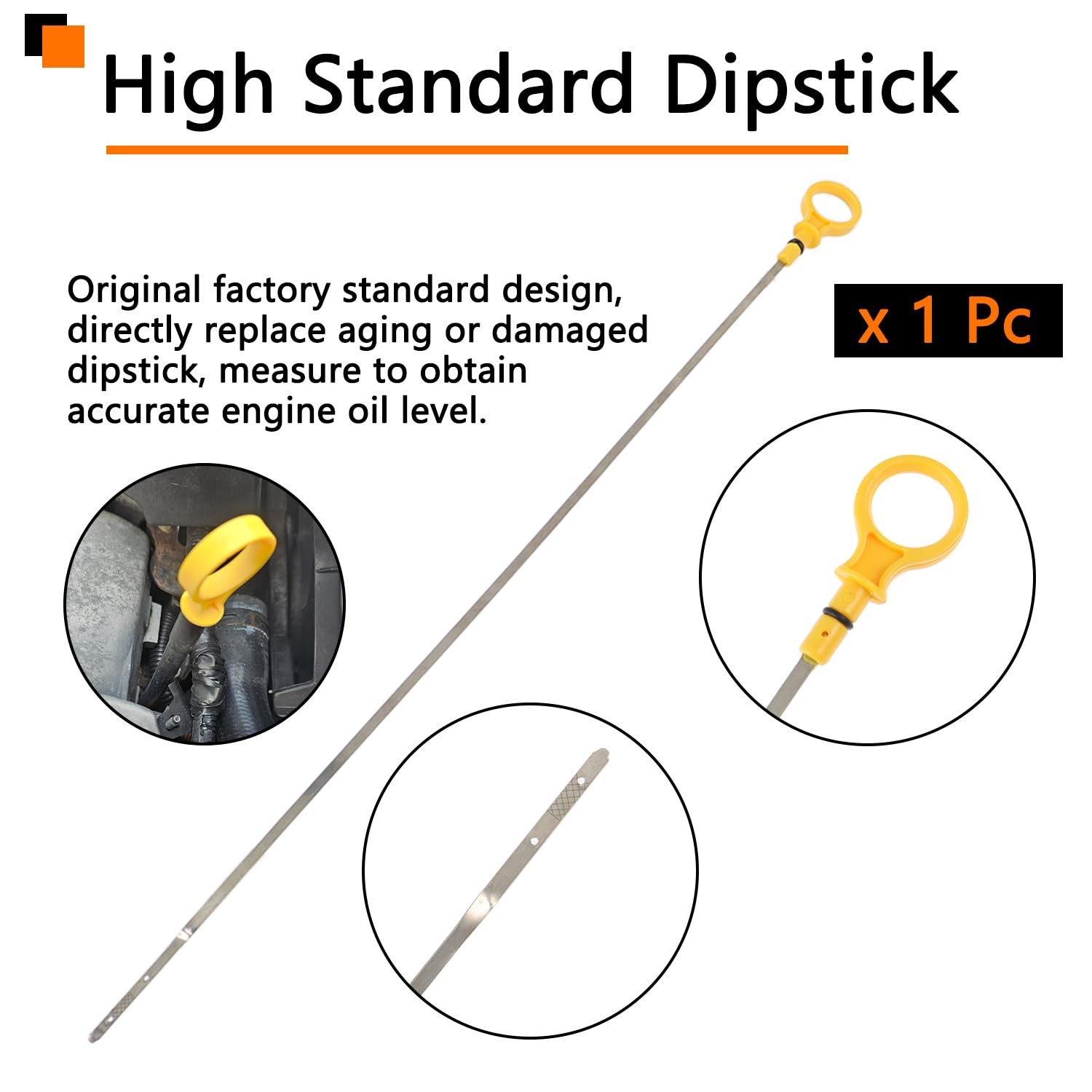 CJ5Z-6750-A Oil Dipstick Indicator Fits for Escape Edge Explorer Focus Fusion Ta