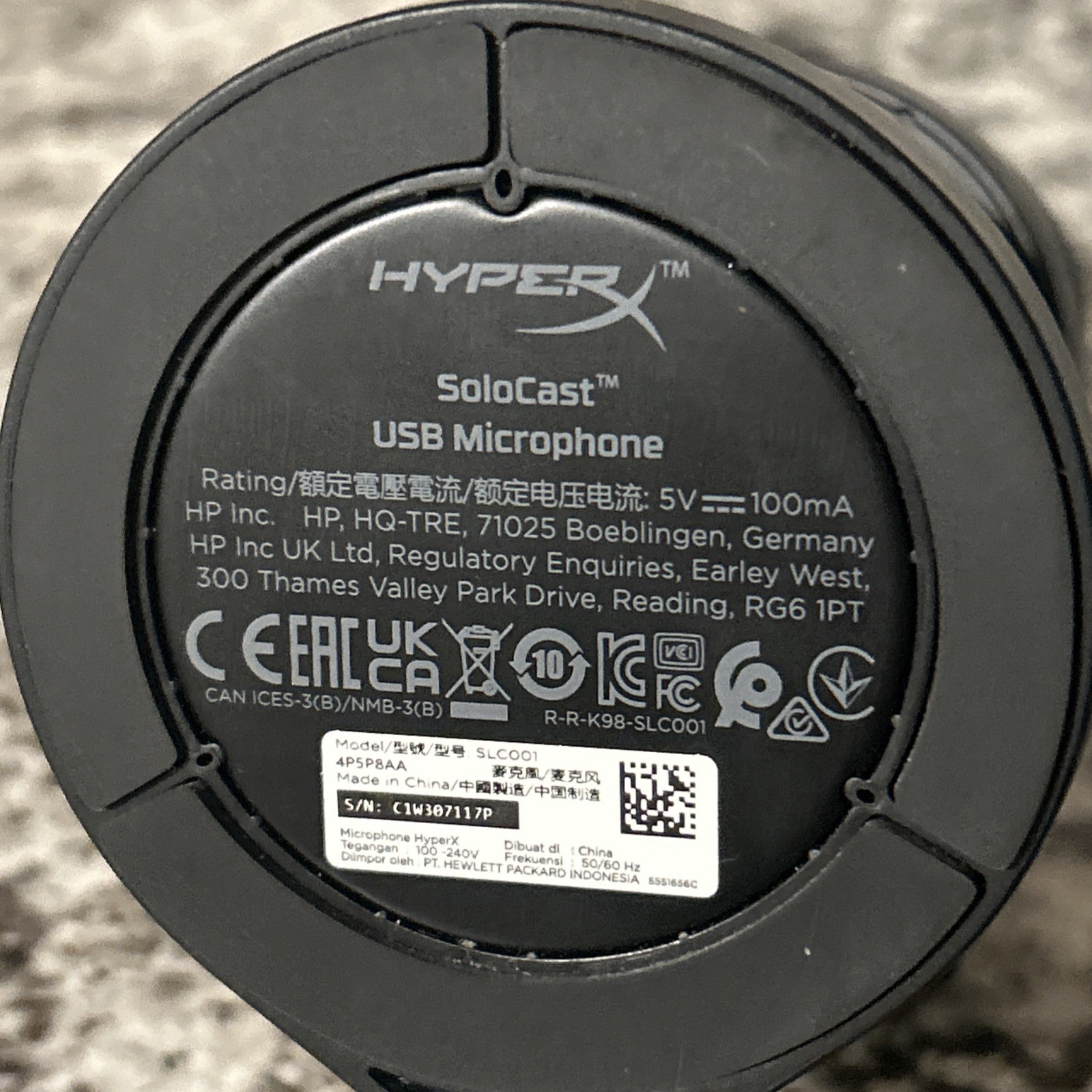 HyperX SoloCast USB Gaming Microphone - Black (4P5P8AA)