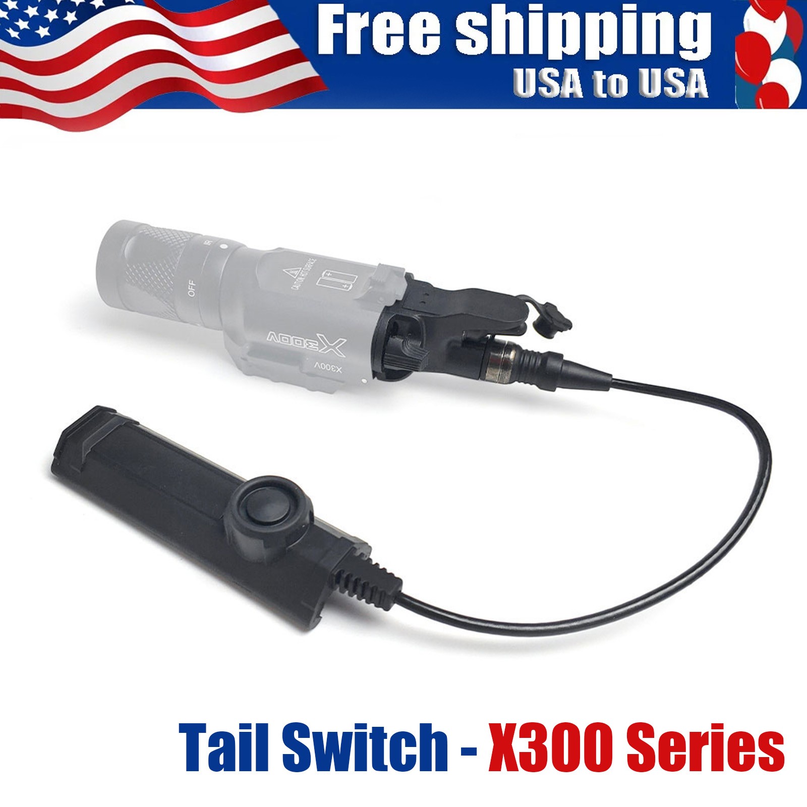 Hunting Flashlight Dual Function Remote Pressure Switch for X300 Series X300U US