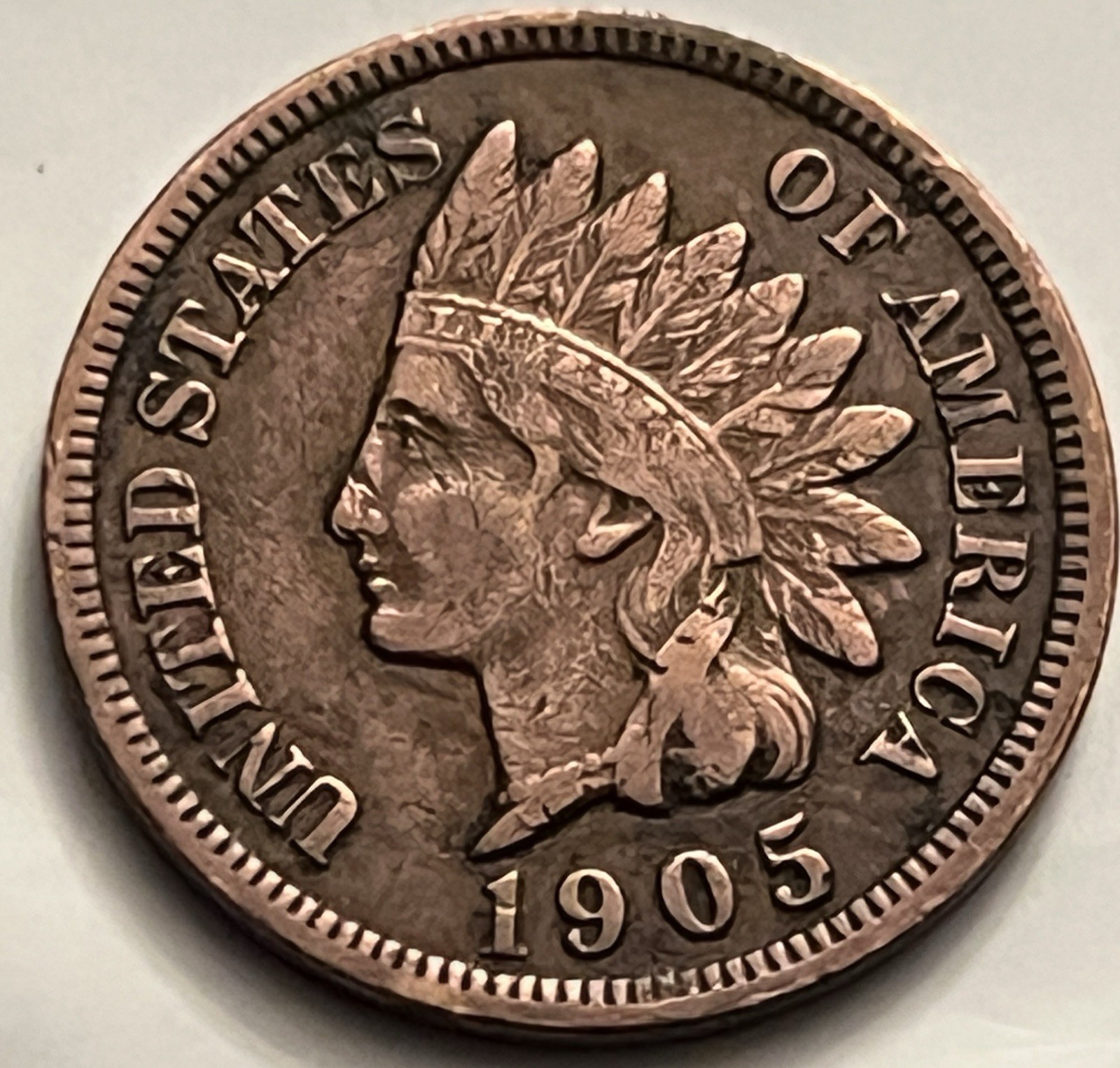 1905 Indian Head Cent Penny Circulated BN681