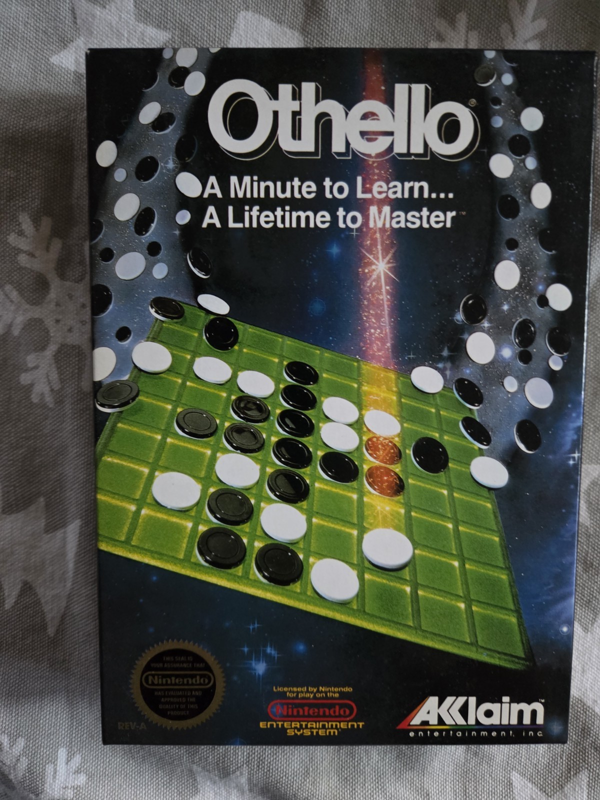 Acclaim Othello Nintendo NES Original Box Art Insert Cover, English
