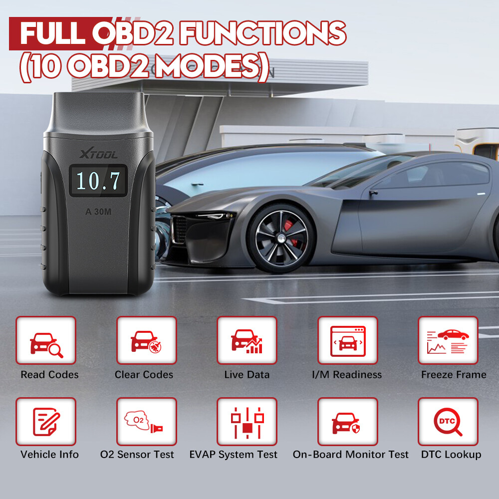 USED XTOOL A30M Bluetooth OBD2 Diagnostic Scanner Bi-Directional Code Reader