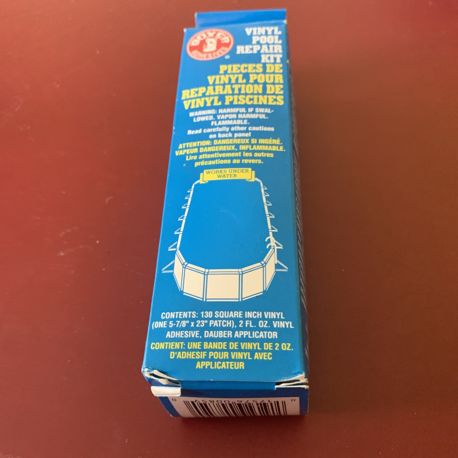 Boxer 859 Adhesives Under Water Vinyl Swimming Pool Repair Kit, 2-Ounce