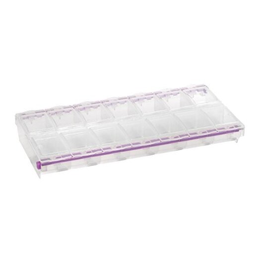 Bead Organizer and Plastic Storage Containers for Crafts, 14 Compartment (2XL)