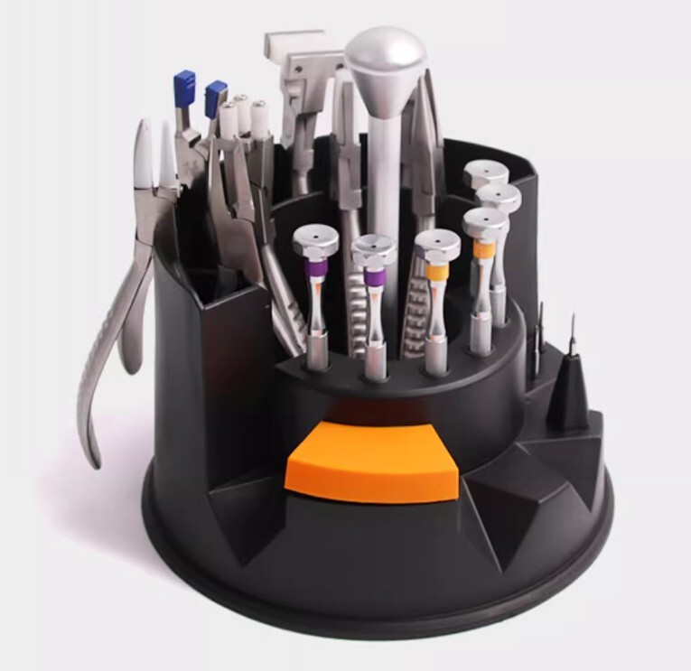 8pcs Eyeglass Repair Tool Pliers Set+ 6pcs screwdriver+tool storage rack