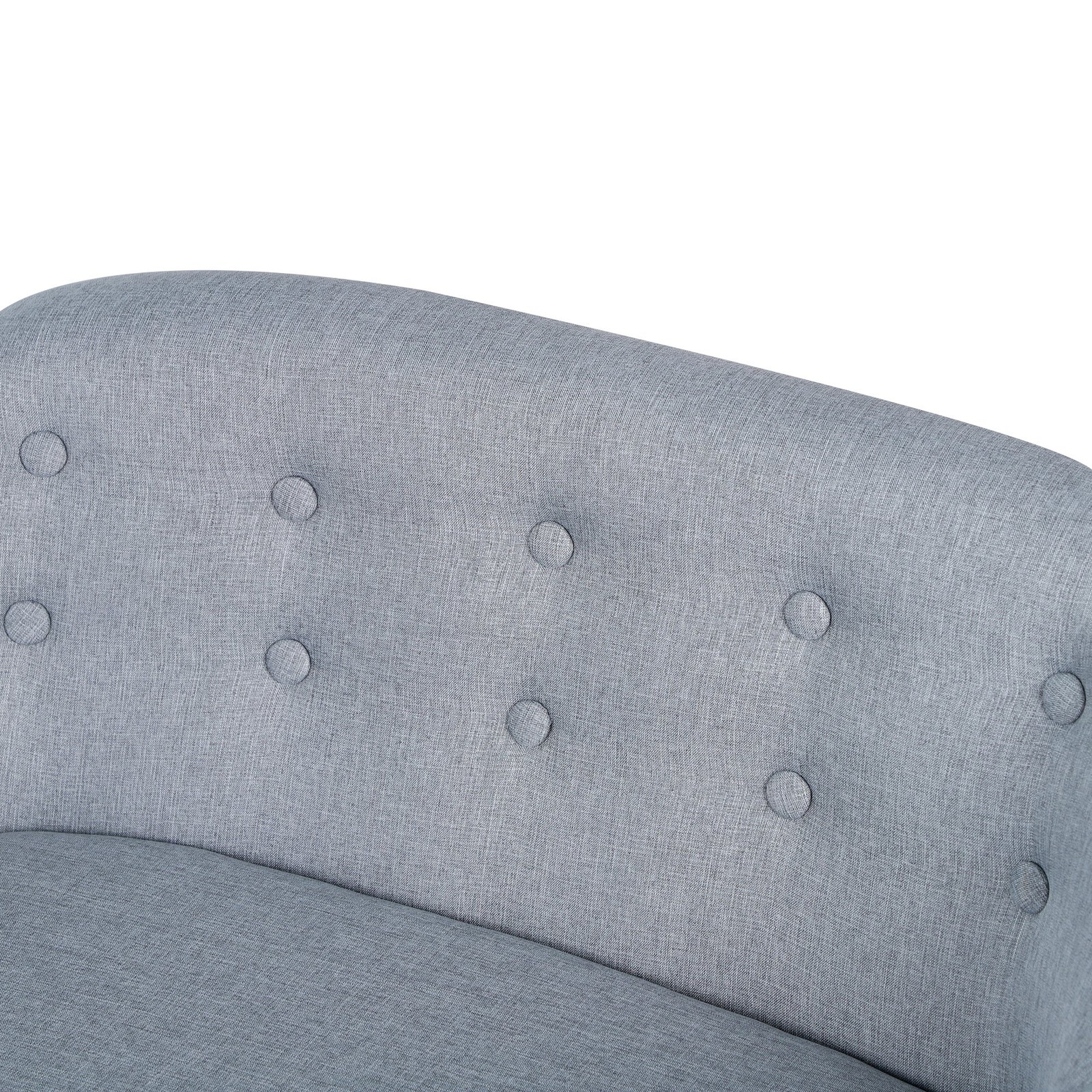 Kids 2-Seat Sofa Toddlers Armchair Linen Fabric Wooden Frame for Ages 3-6 Year