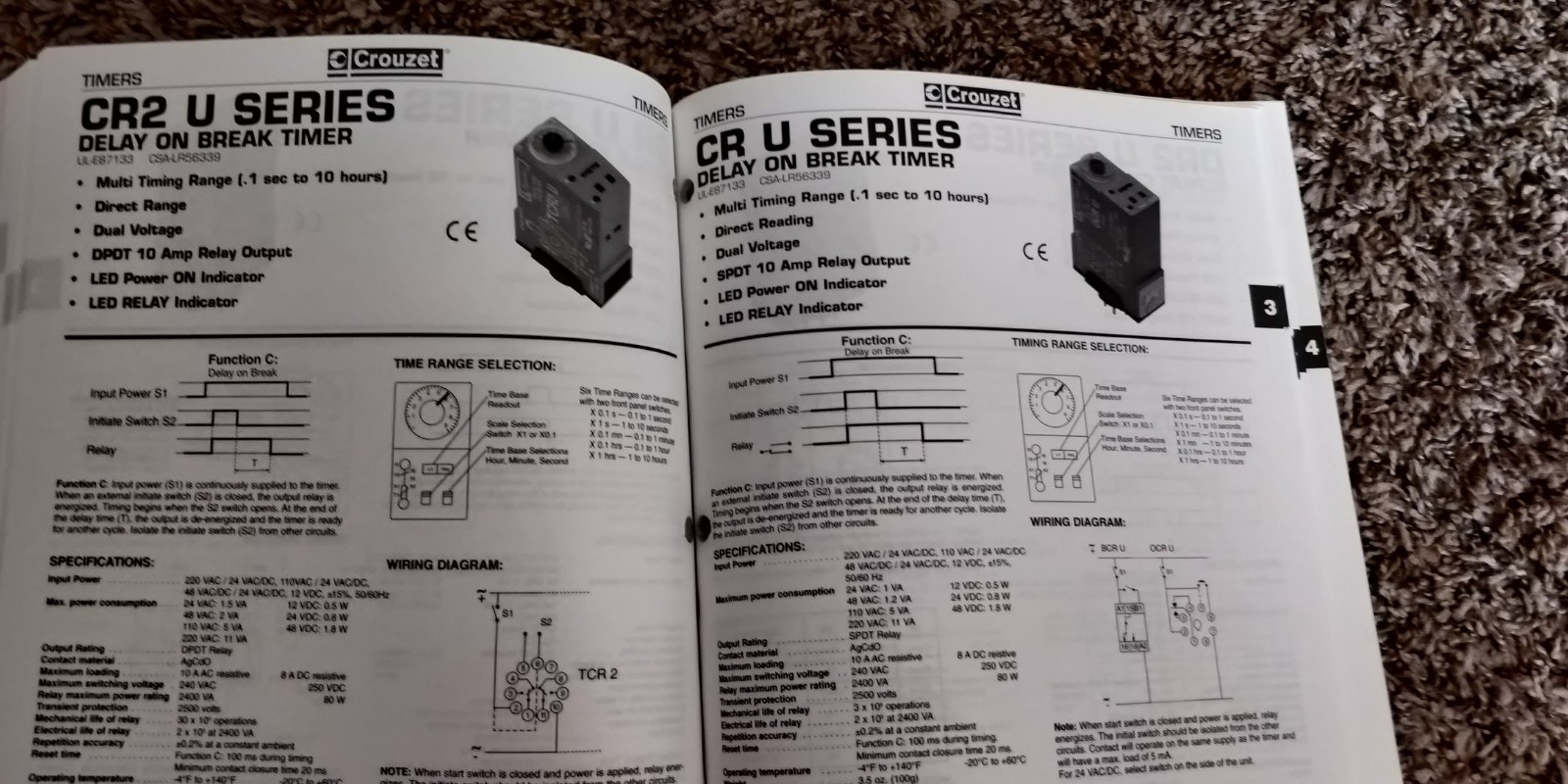 1999 CROUZET Automation Controls large catalog. C4