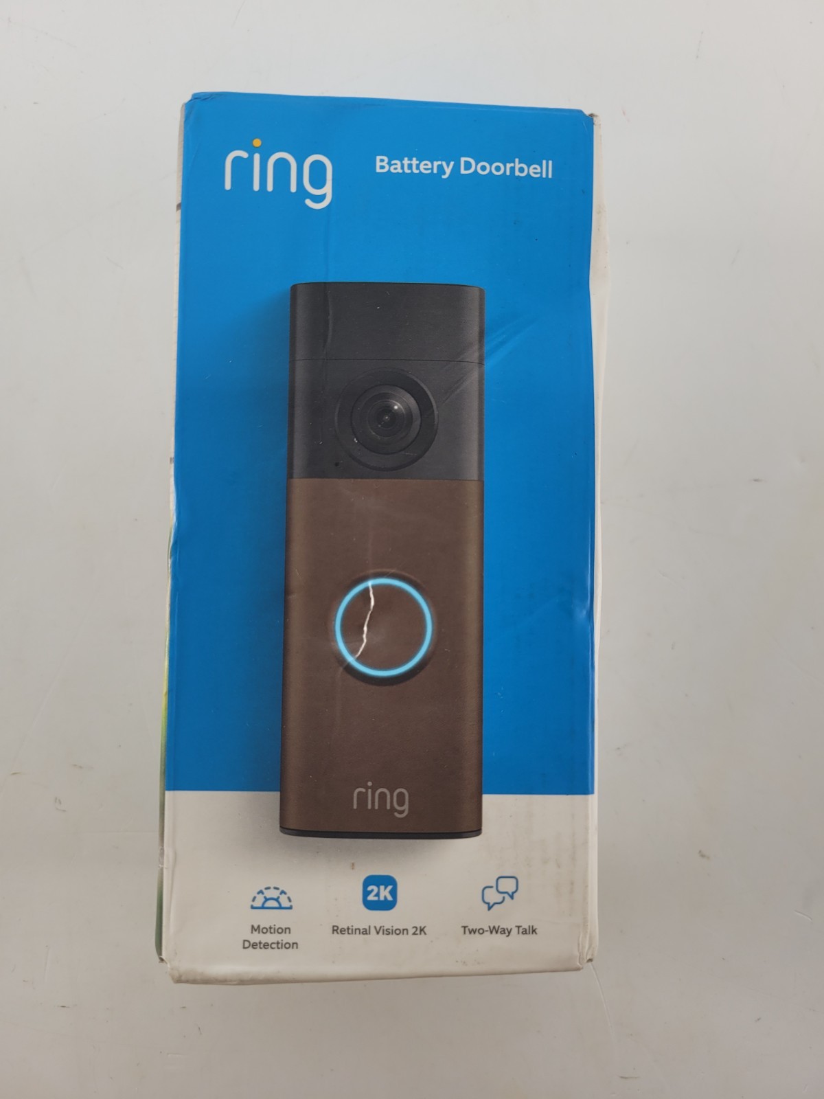 Ring Battery Doorbell 2nd Gen 2K Retinal Vision Camera Matte Mocha 5DFYA5