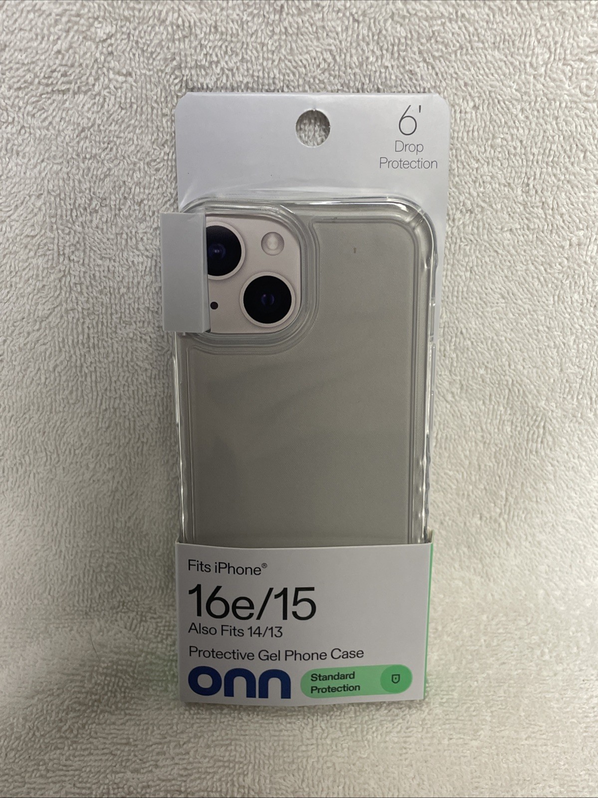 Clear Protective Gel Case for iPhone 16e, 15, 14, 13. 6 Foot Drop Protection!