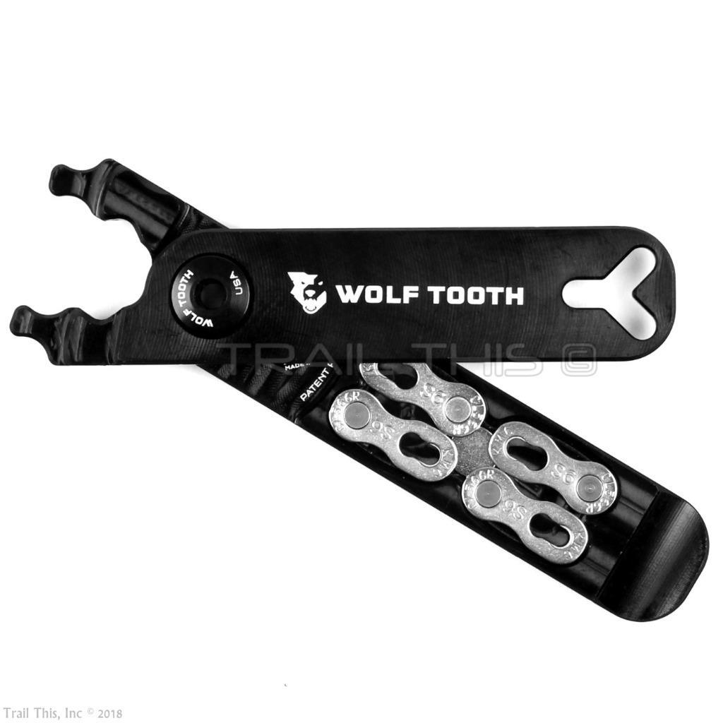 Wolf Tooth Pack Pliers Ultralight Bicycle Master Link Multi Tool - Black