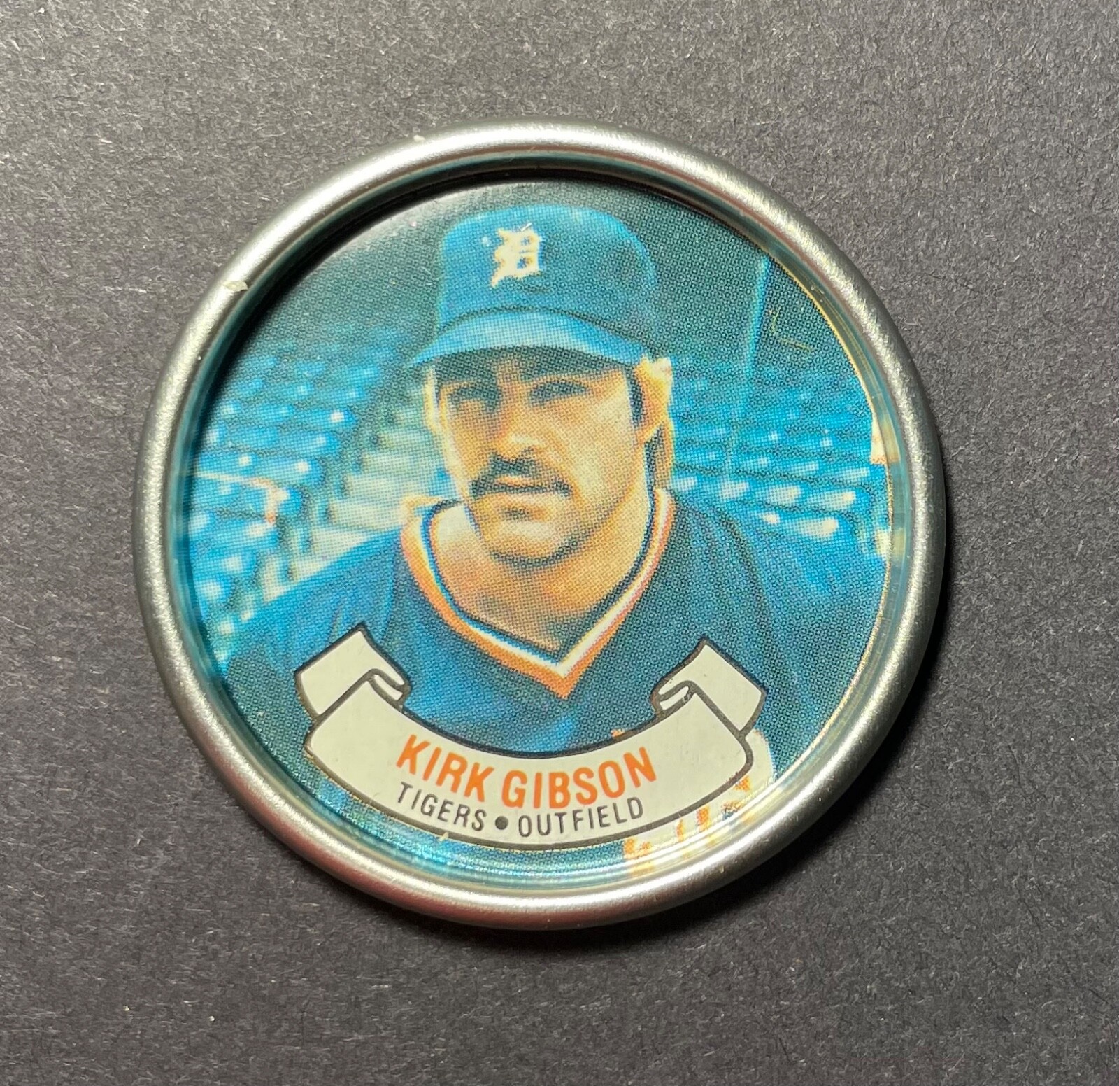 1987 Topps Kirk Gibson Tigers Outfield Baseball Coin Toppers