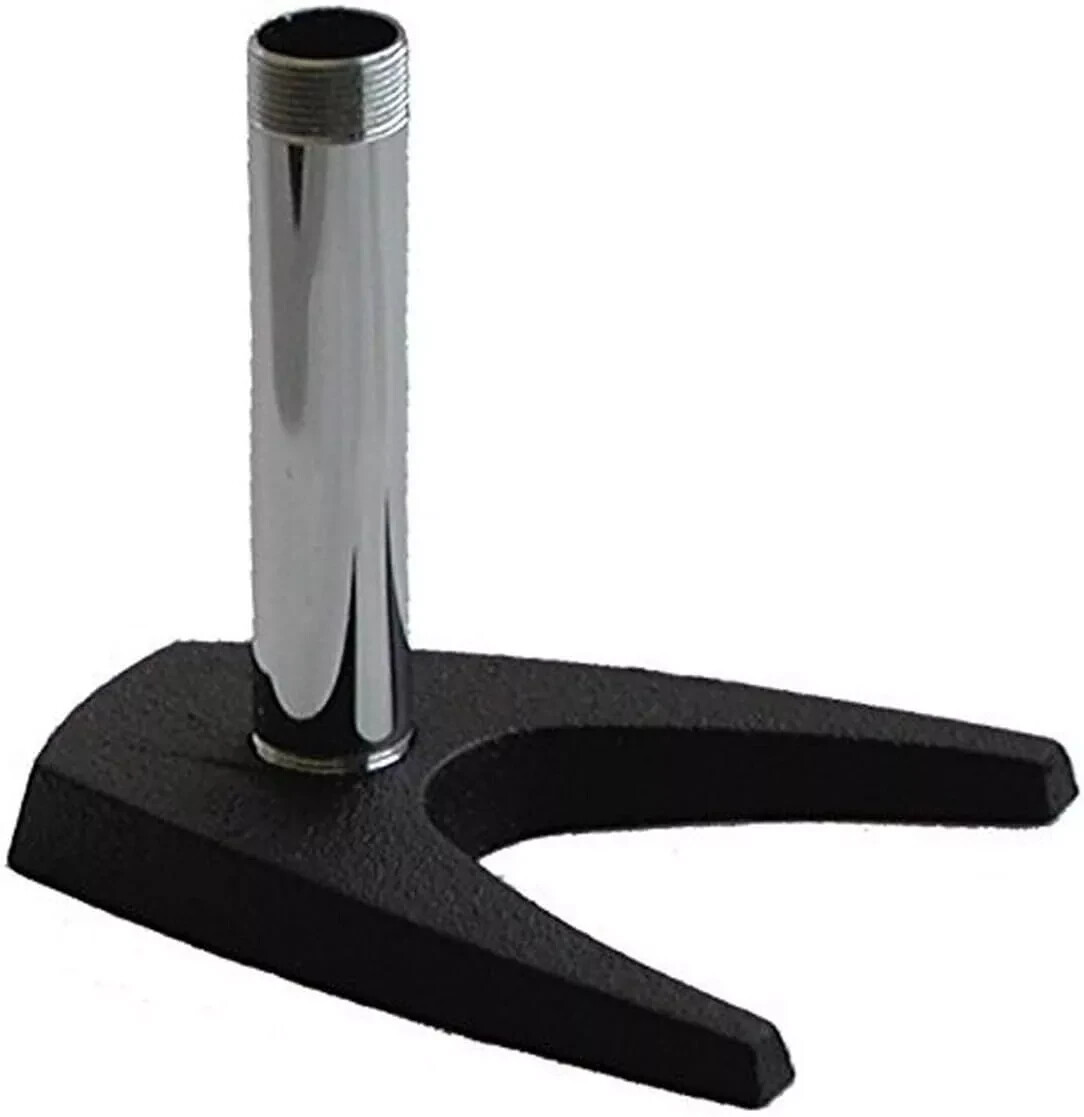 Audio2000'S AST4211 Desktop Microphone Stand with Cast-Iron U-Shaped Base