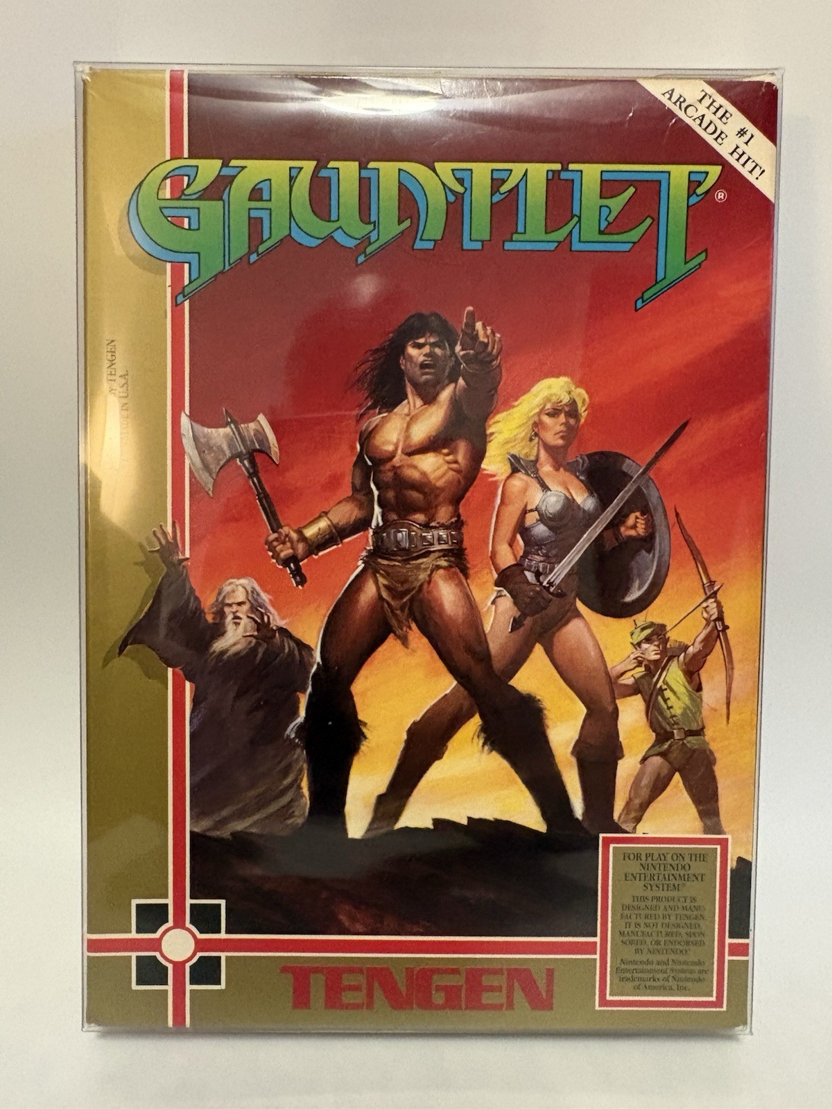 NES Gauntlet CIB Nintendo Tengen Complete