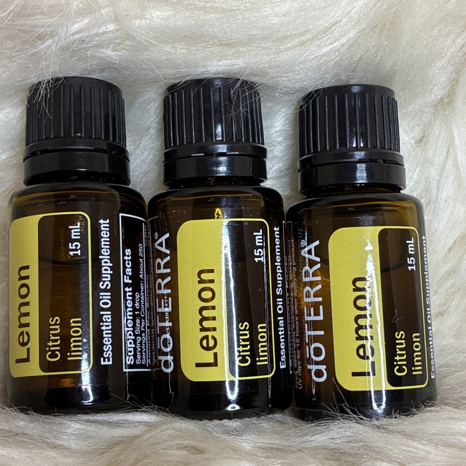 3x doTERRA Lemon Essential Oil 15ml /Bottle Exp2029