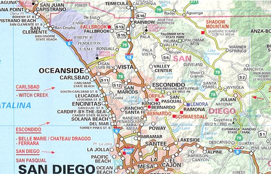 California Wine Map, by Global Graphics