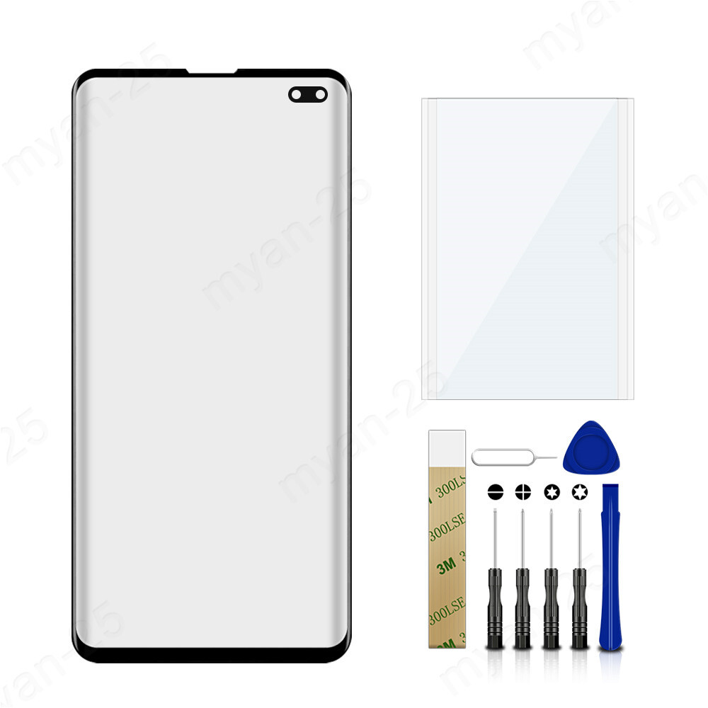 For Samsung Galaxy S10+ Plus G975U SM-G975U Glass Lens Screen Replacement + Tool