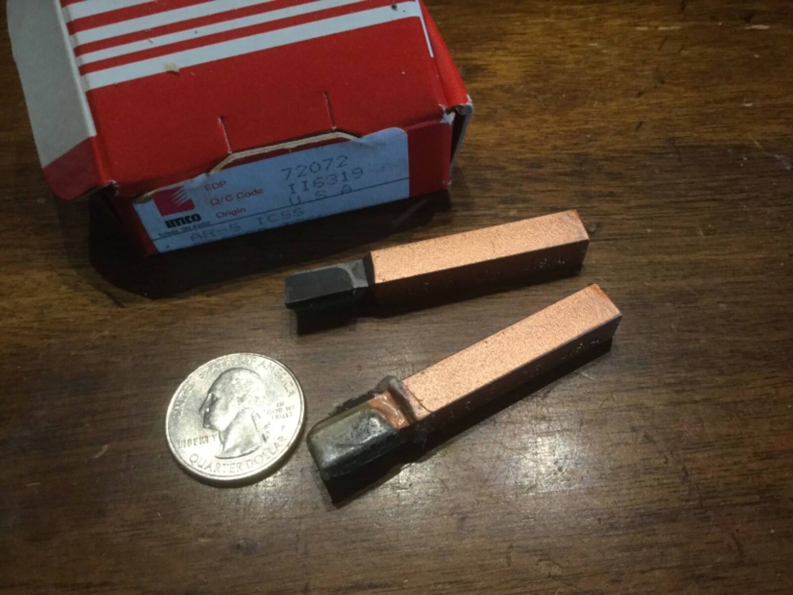 imco carbide brazed tool bits for lathe or boriing head AR-5 IC55 USA 5/16 RH