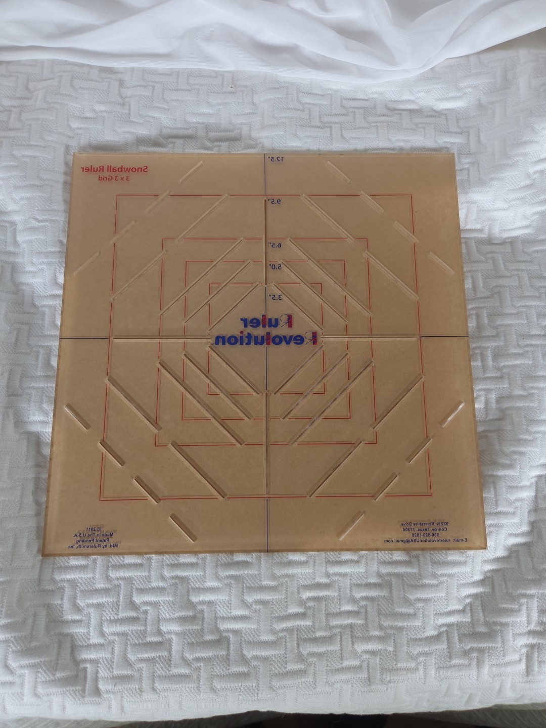 Ruler Renovation Quickest Ever Snowballs-Fabric Template